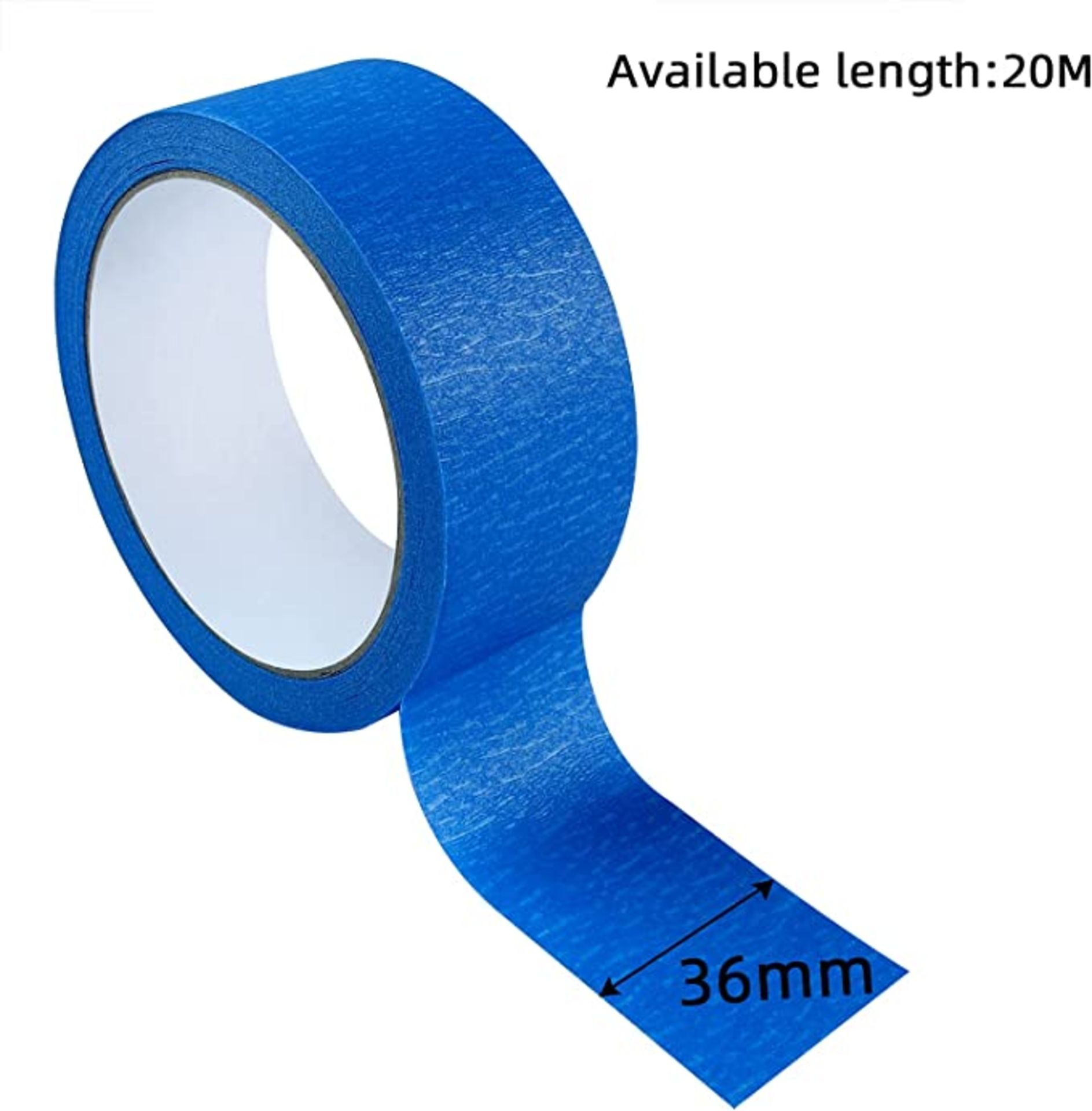 RRP-£9 Wide Masking Tape 36mm Indoor Painting and Decorating Blue Decorators Tape for Painting Multi
