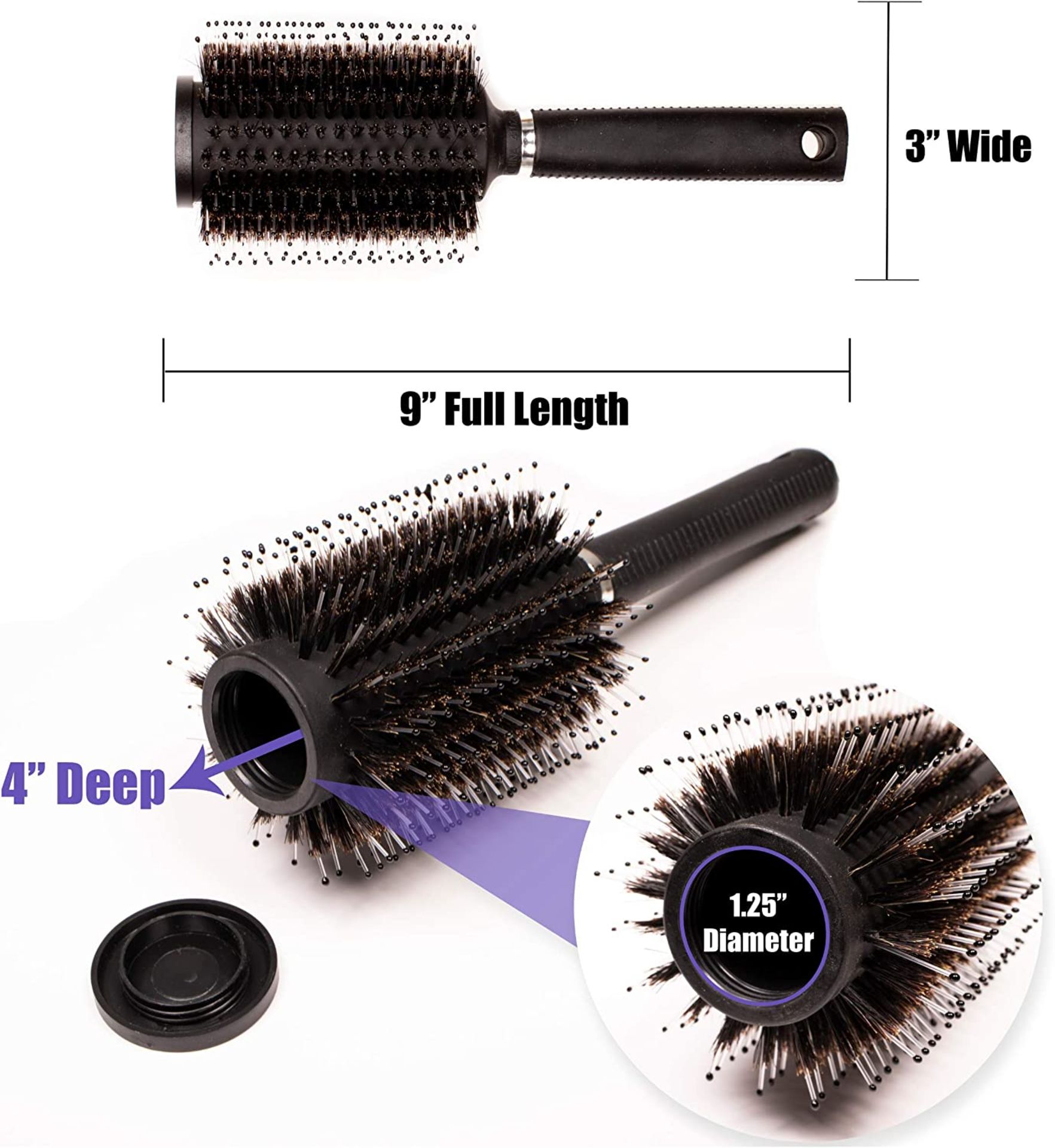 RRP-£8 Hair Brush Comb Diversion Stash Safe by Charmonic, Stash Can, Functions as an Authentic Brush