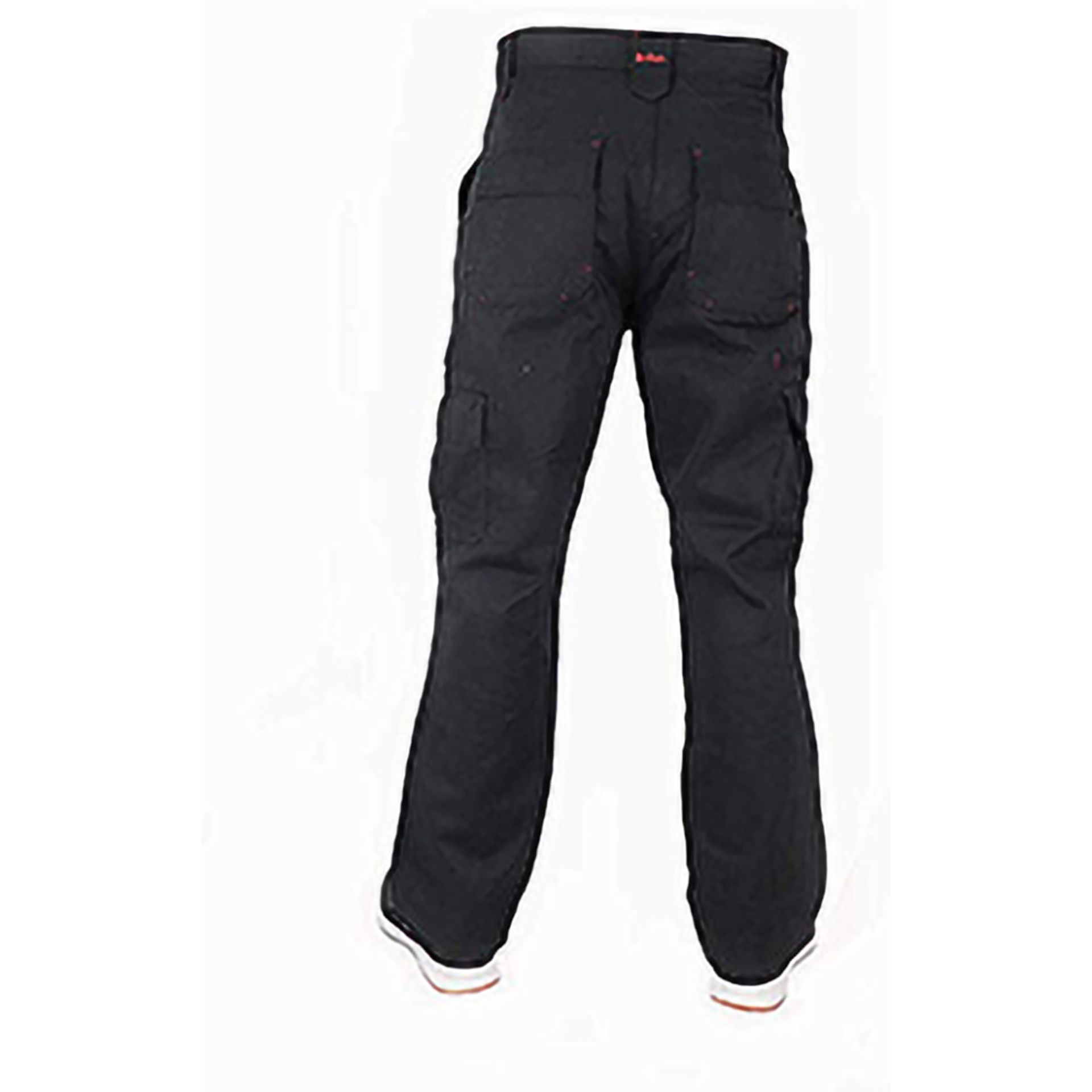 RRP-£30 Lee Cooper W36/L31 Men's Cargo Work Trousers Loose Fit Trousers Black