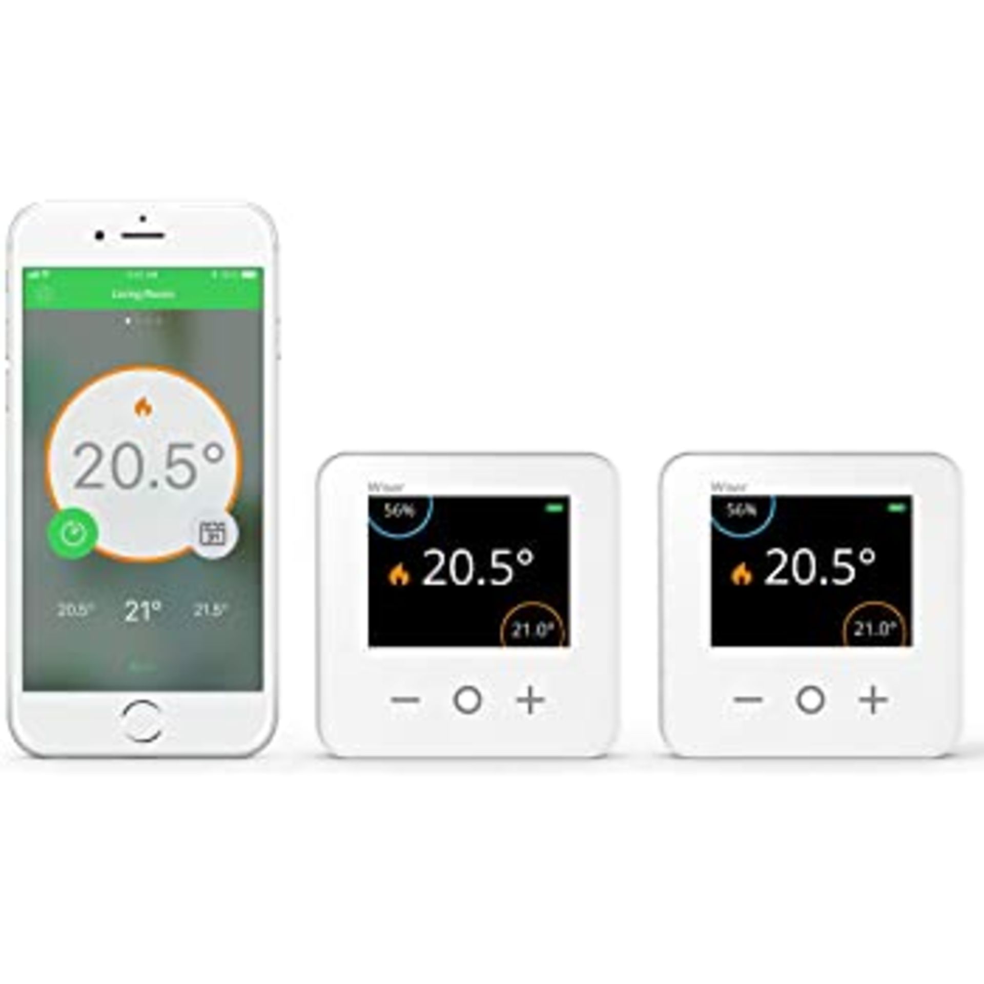 RRP-£196 Drayton Wiser Smart Thermostat Dual Zone Heating and Hot Water Control - Works with Amazon