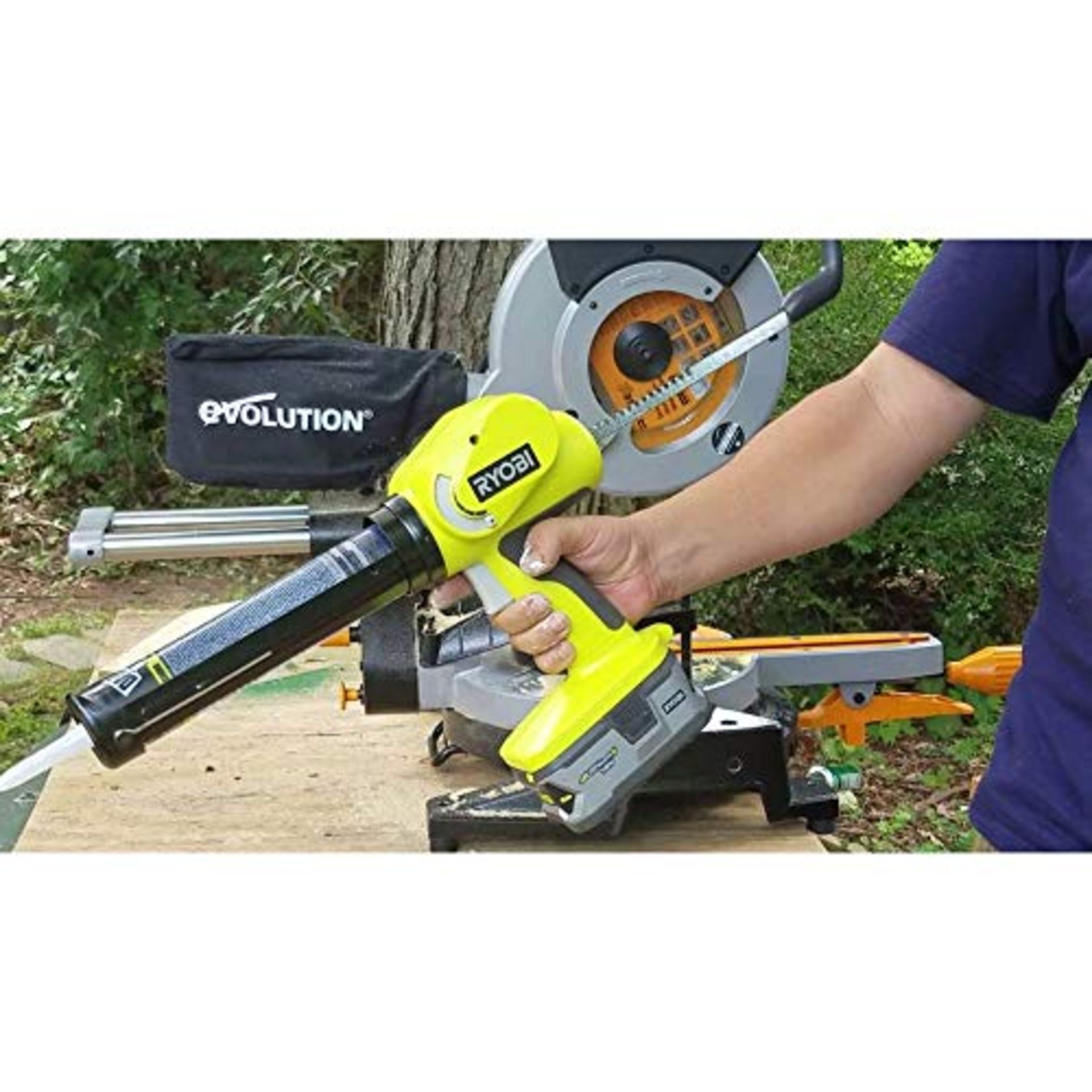 RRP-£77 Ryobi CCG1801MHG ONE+ Caulking Gun, 18 V (Body Only)