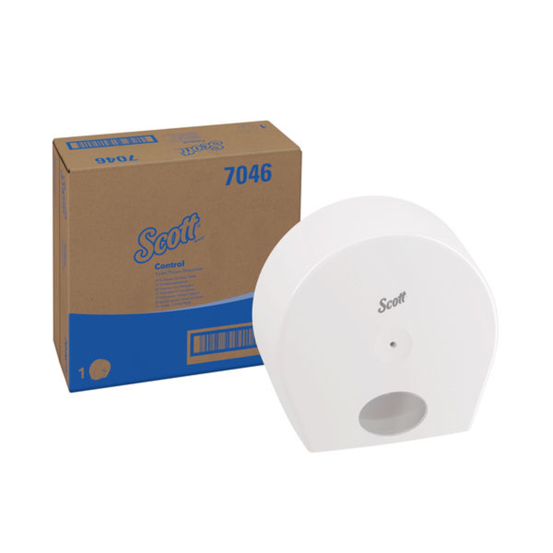 RRP-£16 Scott Control Toilet Paper Dispenser 7046 - 1 x White Toilet Roll Dispenser