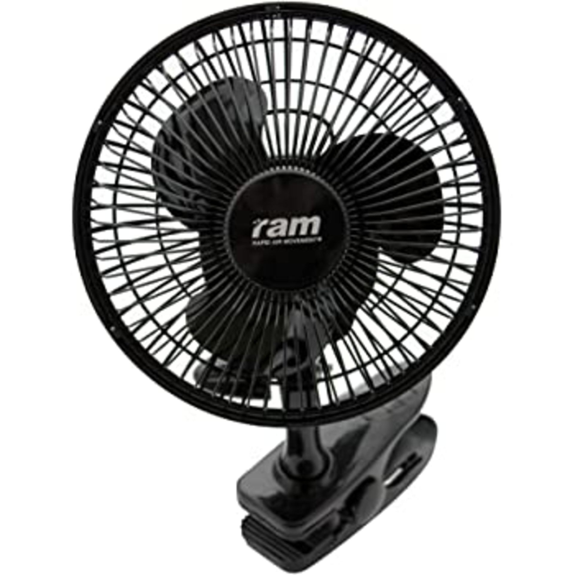 RRP-£11 Signature S40007B 6 Inch 2 Speed Clip Fan with Adjustable Tilt, Black