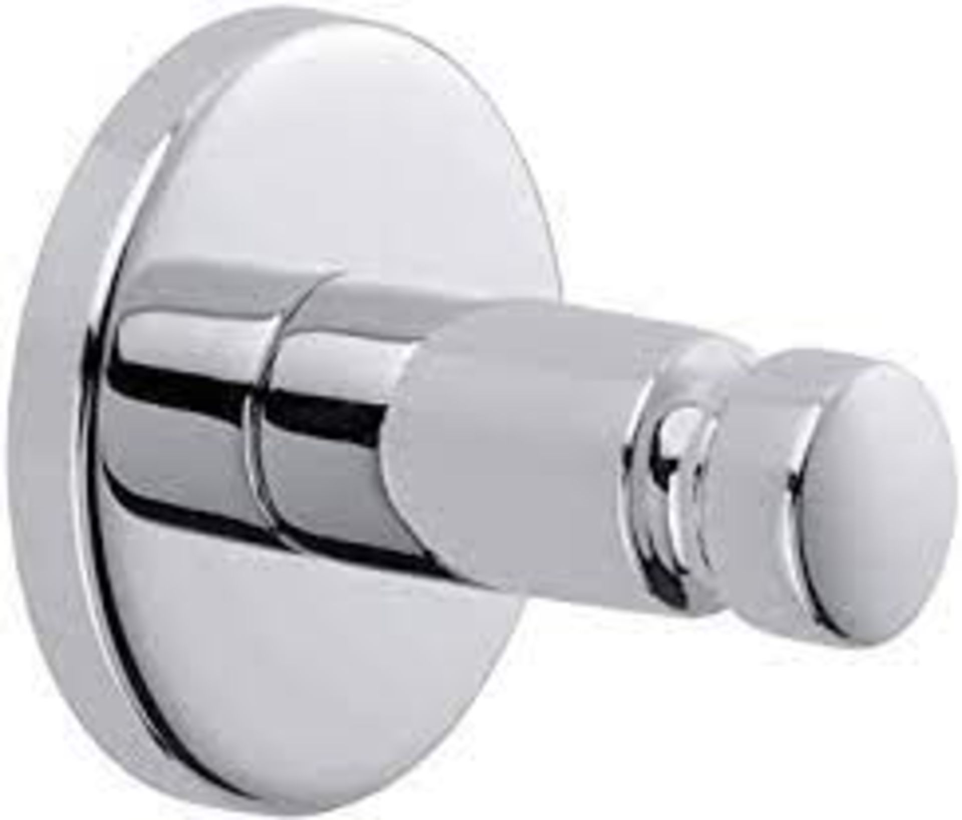 RRP-£11 tesa SMOOZ Bathroom Hook - No Drill Chromed Metal Self-Adhesive Hook for the Bathroom in Rou