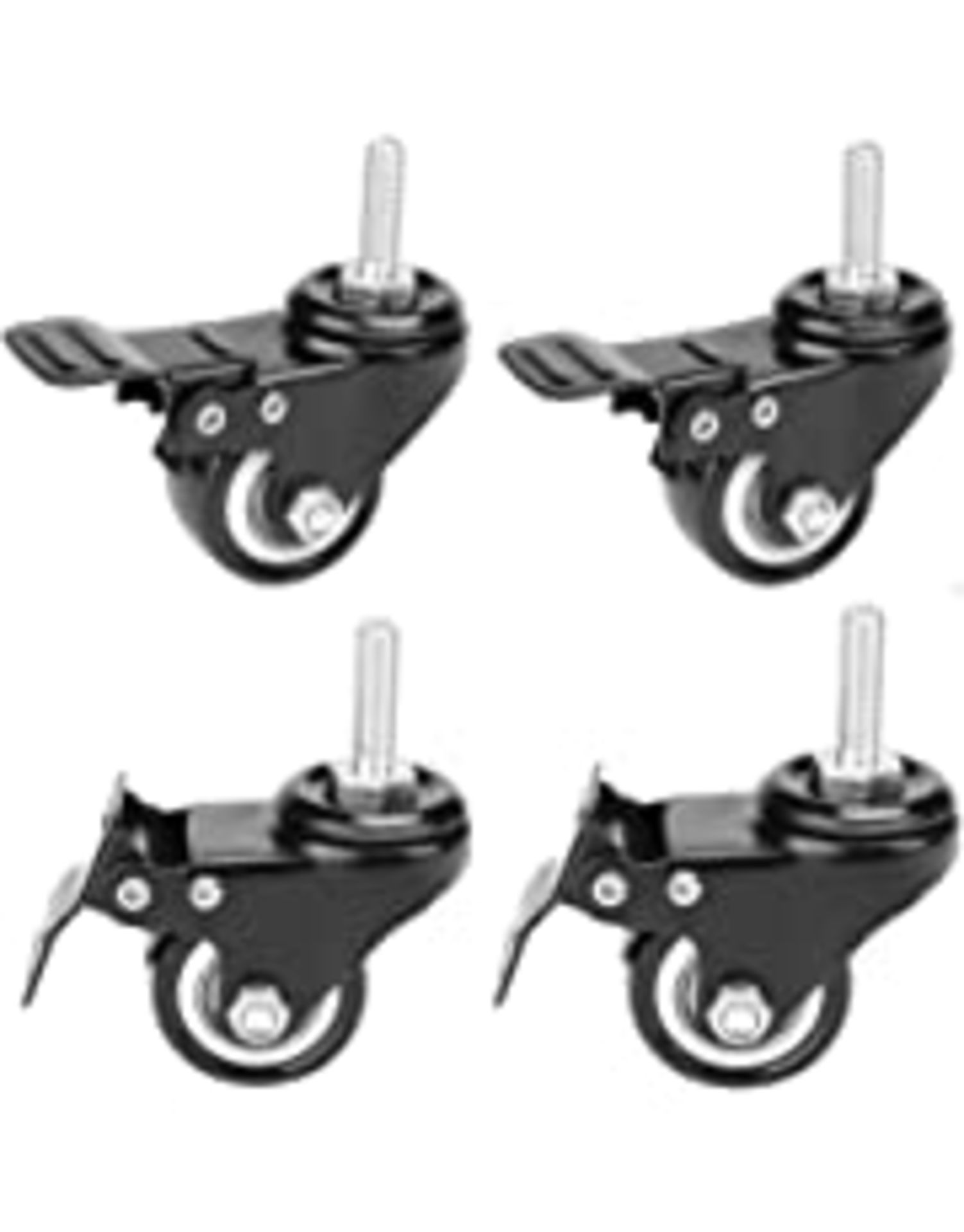 RRP-£8 MerriwayÂ® BH01547 Shepherd Type Metal Wheel Castors Casters, Plate Fix, 40mm (1.1/2 inch) Di