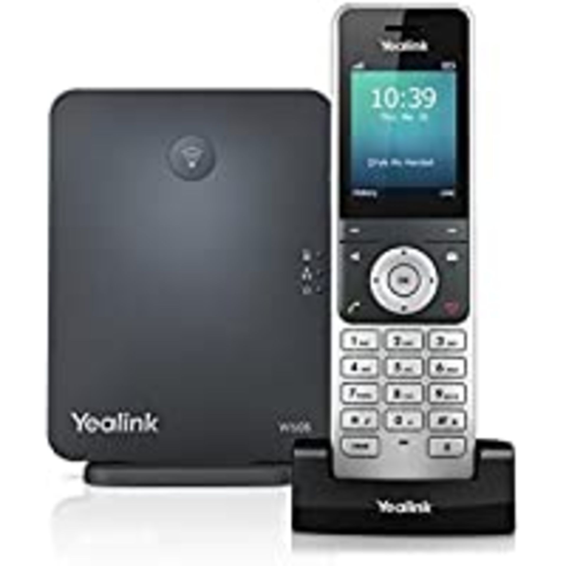 RRP-£120 Yealink W60P IP DECT Bundle Package (Includes 1 x W56H Handset & 1 x W60B Base Station) - S