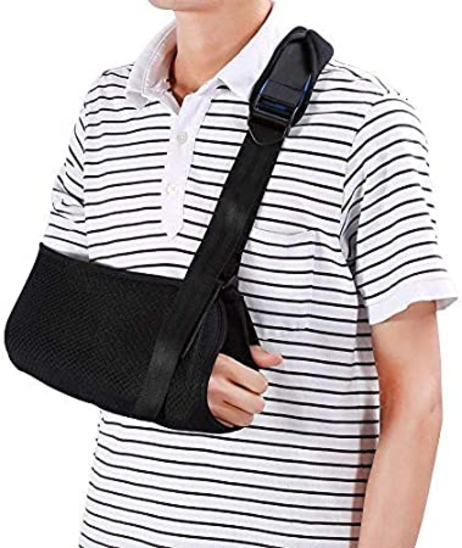 RRP-£7 Fasola Universal Arm Sling, Shoulder Immobilizer with a Foam Neck Pad for Women, Men, Teenage