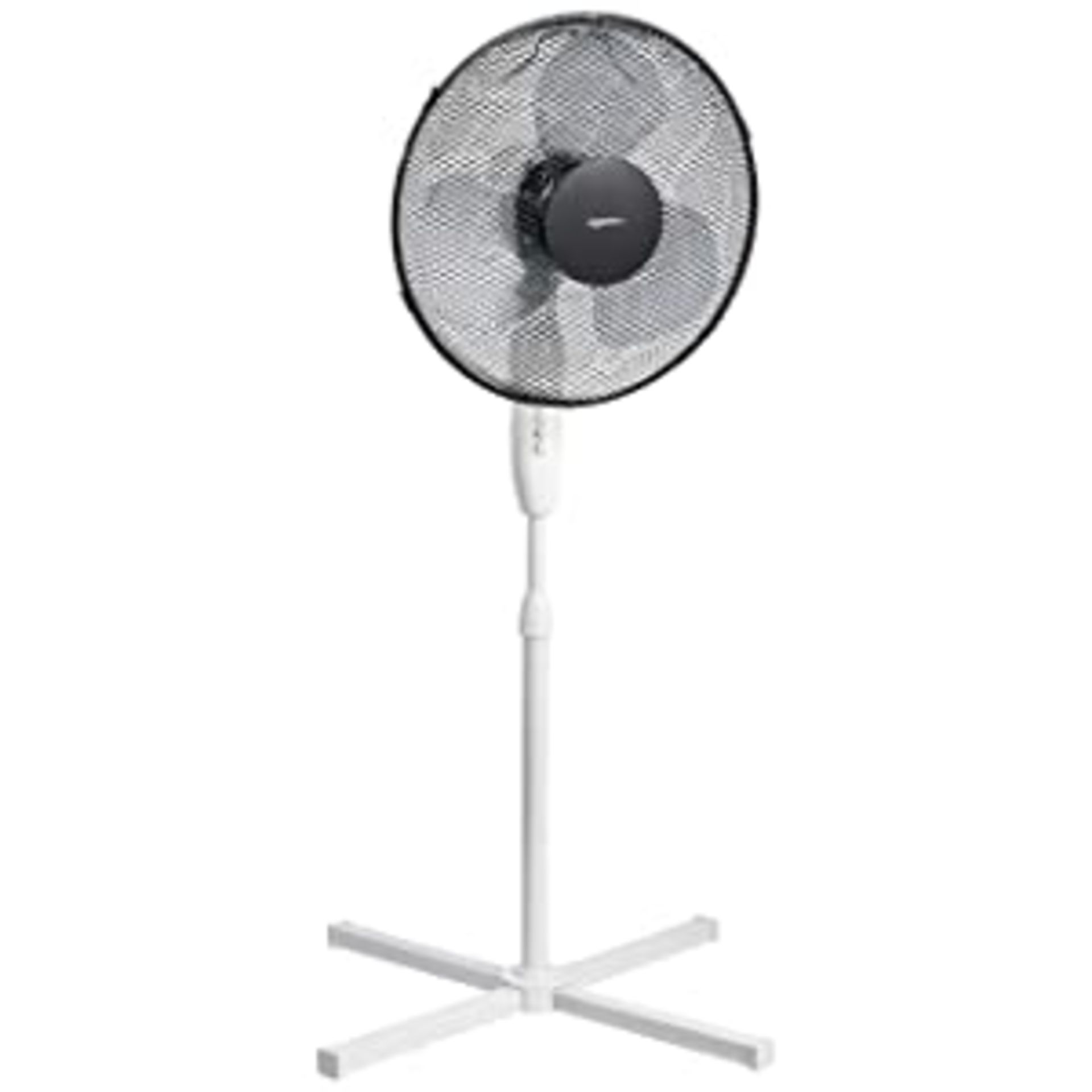 RRP-£11 Amazon Basics 3-Speed Oscillating 20 inch Table Desk Fan with Tiltable Head, 40 Watts, Black