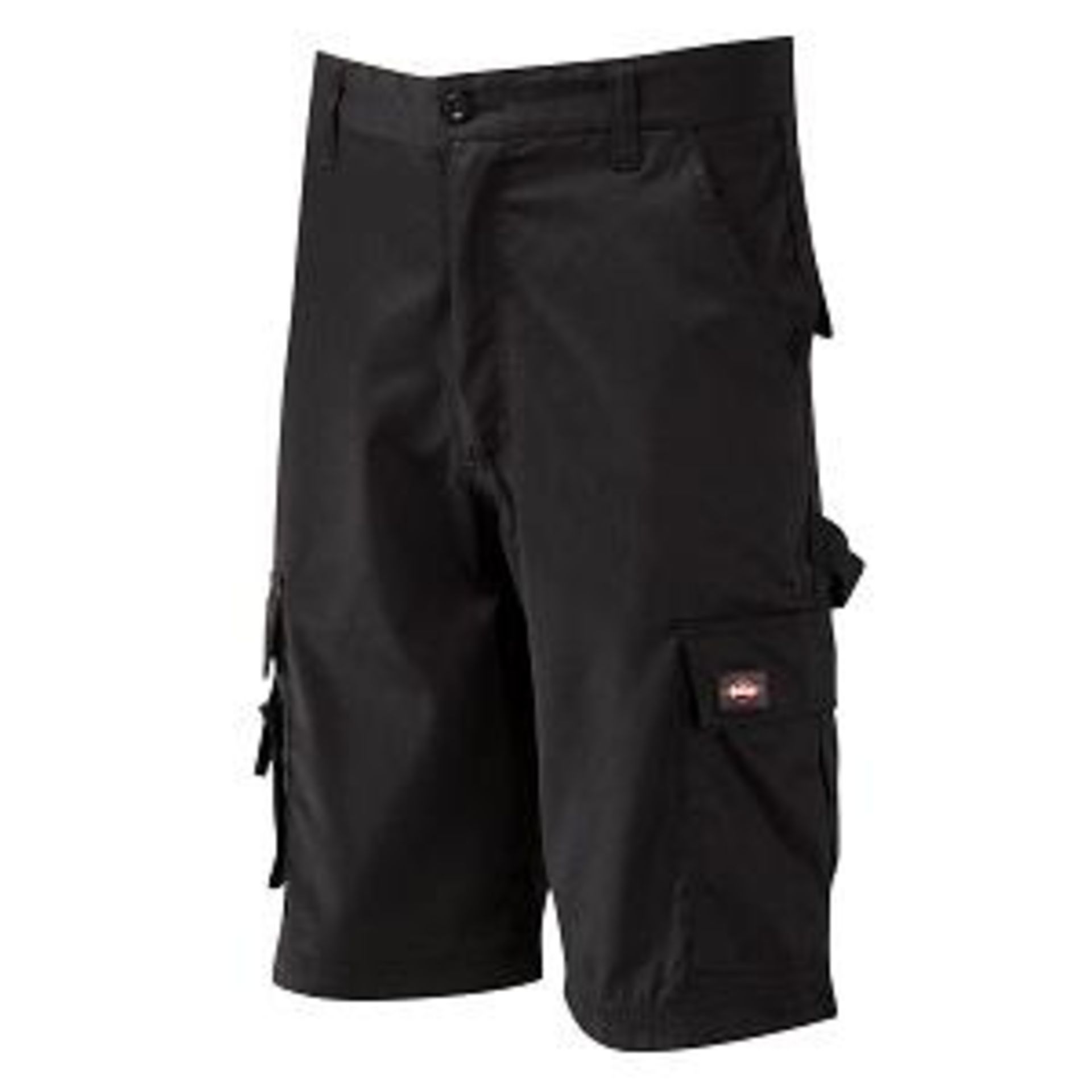 RRP-£20 Lee Cooper LCSHO806 Mens Multi Pocket Work Safety Pants Cargo Shorts, Black, Size 34