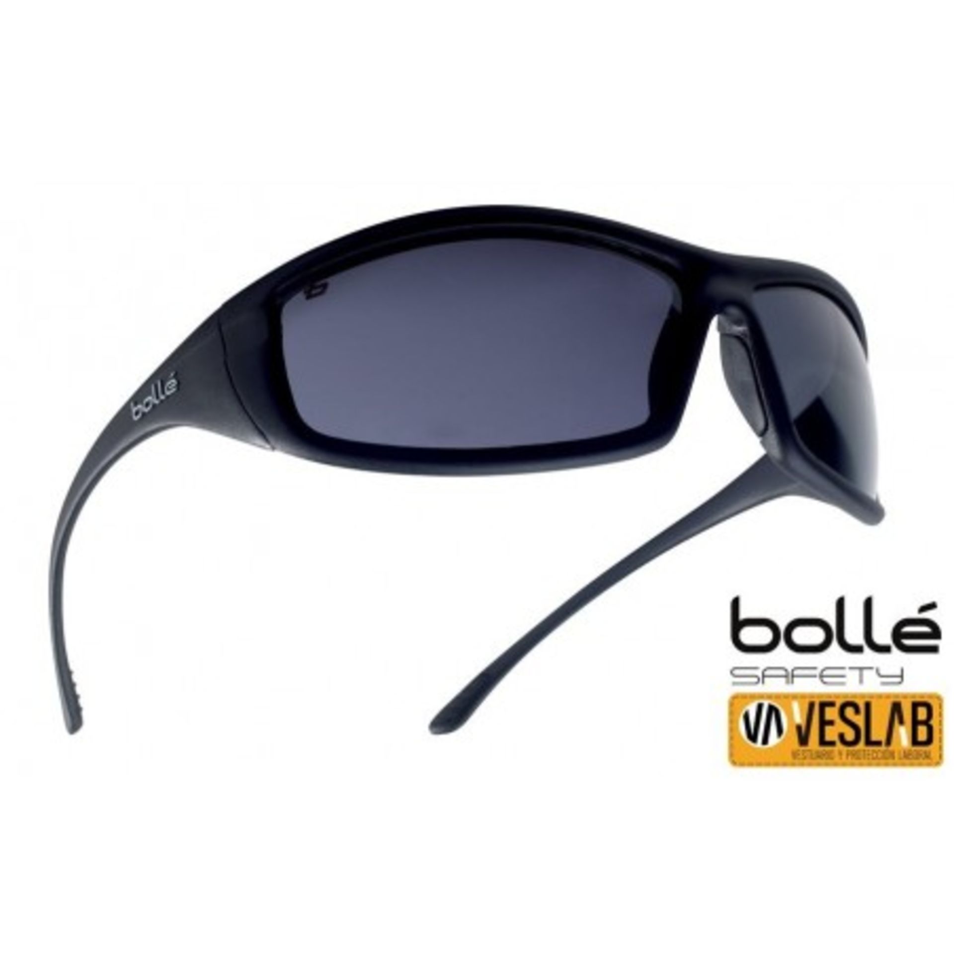 RRP-£11 BollÃ© SOLIPSF One Size Smoked Glass""Solis"" Safety Spectacles - Black