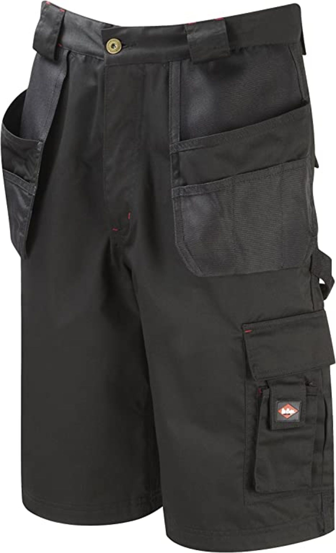 RRP-£24 Lee Cooper Mens Durable Woven Easy Care Flexible Comfortable Work Safety Multi Holster Pocke