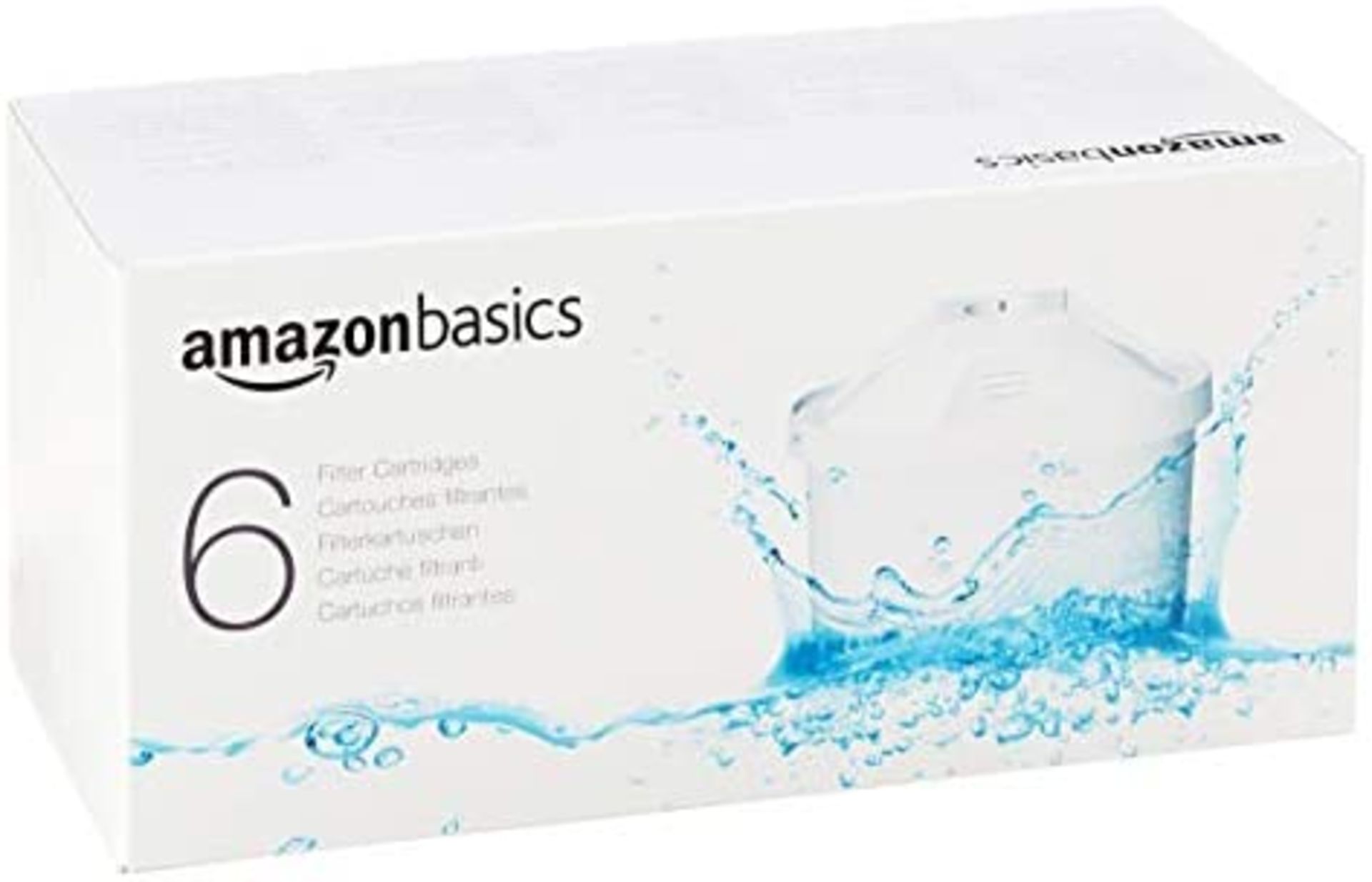 RRP-£22 Amazon Basics TÃœV SÃœD Certified Water Filter Cartridge, Compatible with BRITA Maxtra Jugs,