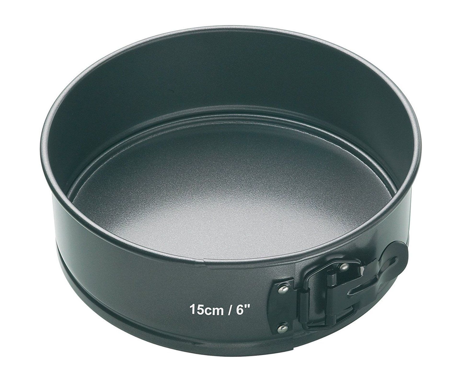 RRP-£12 MasterClass 15 cm Springform Cake Tin with Loose Base and PFOA Non Stick, Robust 1 mm Carbon