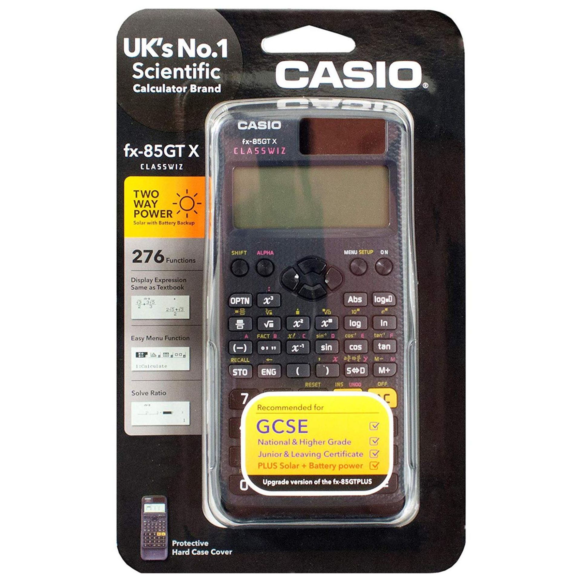RRP-£14 Casio fx-85GTX Scientific Calculator, Black, Pack of 1