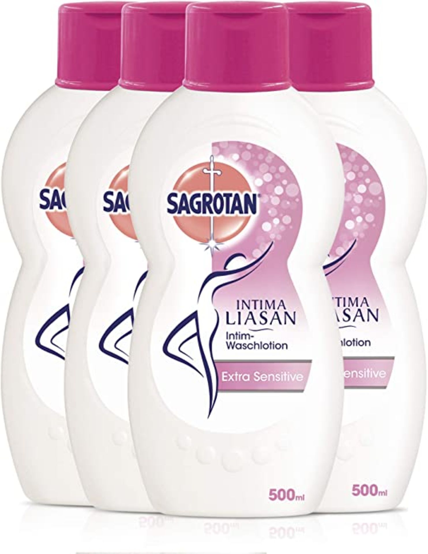 RRP-£12 Intima Liasan by Sagrotan Intim-Waschlotion Extra Sensitive â€“ Milde Intim-Pflege fÃ¼r empf