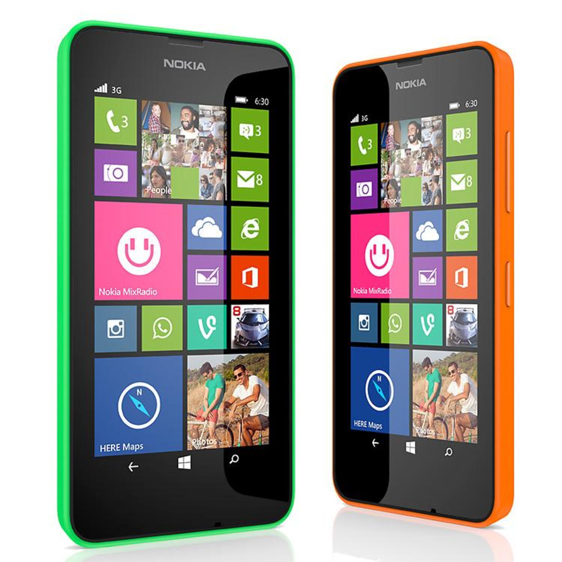 RRP-£68 Nokia Lumia 630 UK SIM-Free Smartphone - Black (Windows, 4.5-inch, 8GB)