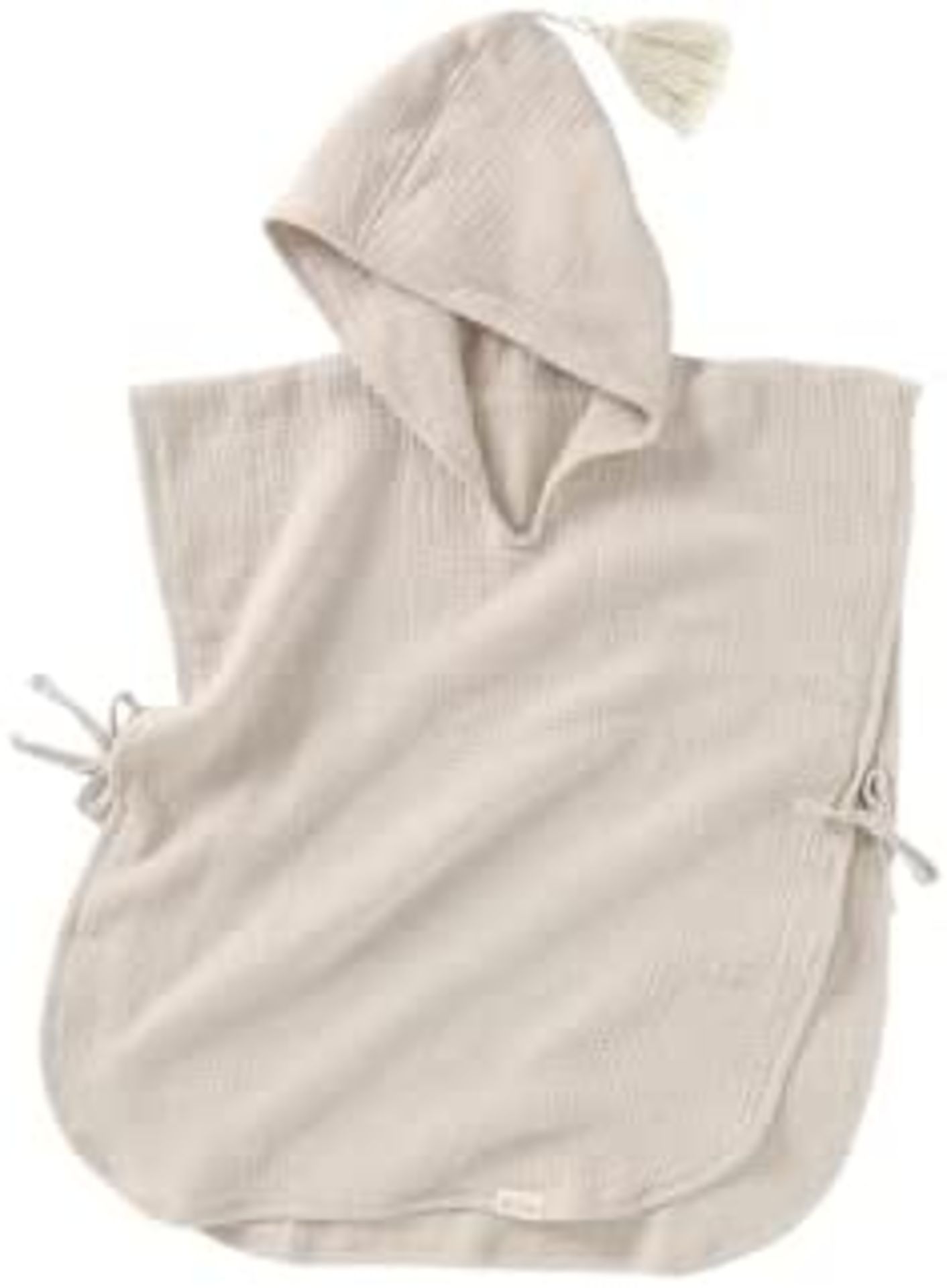 RRP-£23 Blumie Kids 100% Organic Cotton Hooded Bath and Beach Towel Poncho for Toddler Girls and Boy