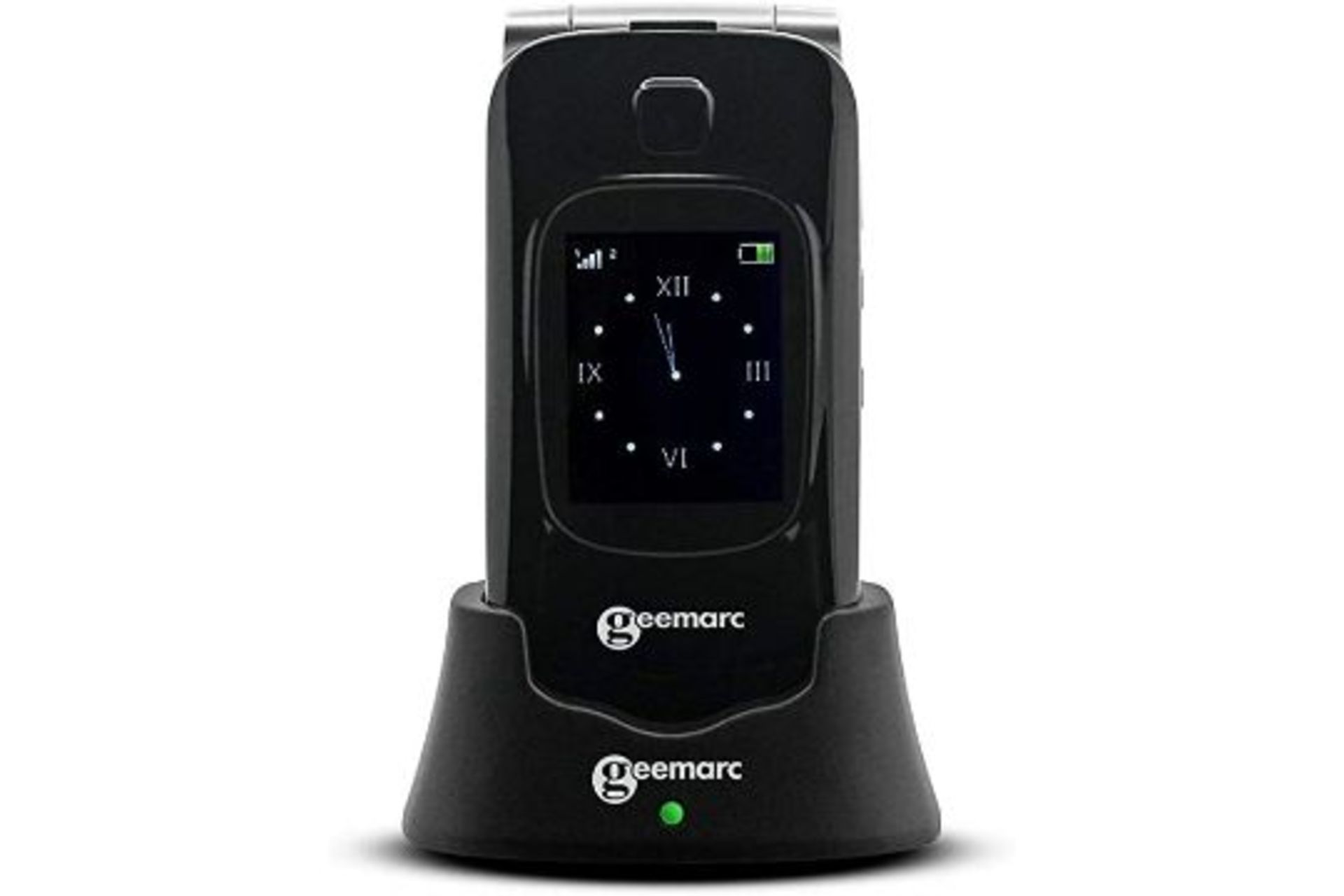 RRP-£80 Geemarc CL8510- Amplified Big Button Clamshell SIM-Free Mobile Phone with Dual LCD Display,