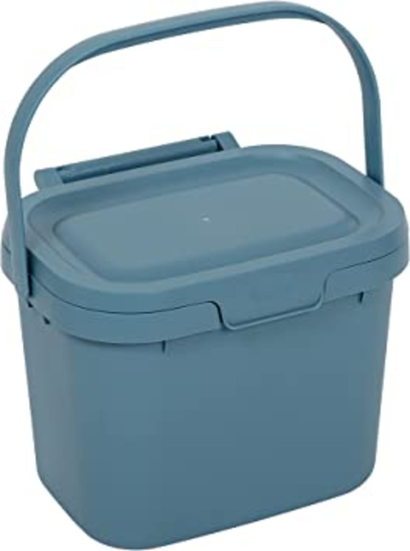 RRP-£6 Addis Everyday Kitchen Food Waste Compost Caddy Bin, 4.5 Litre, Air Blue, 518696
