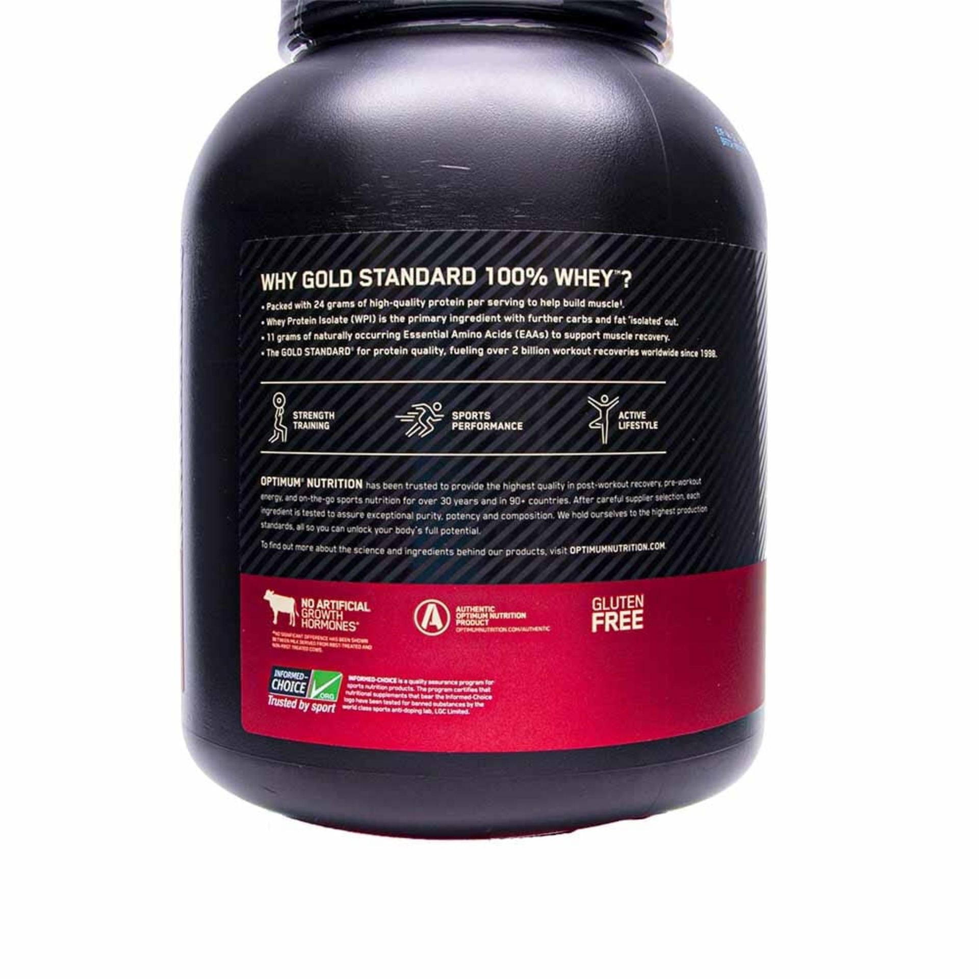 RRP-£60 Optimum Nutrition Gold Standard Whey Muscle Building and Recovery Protein Powder With Natura