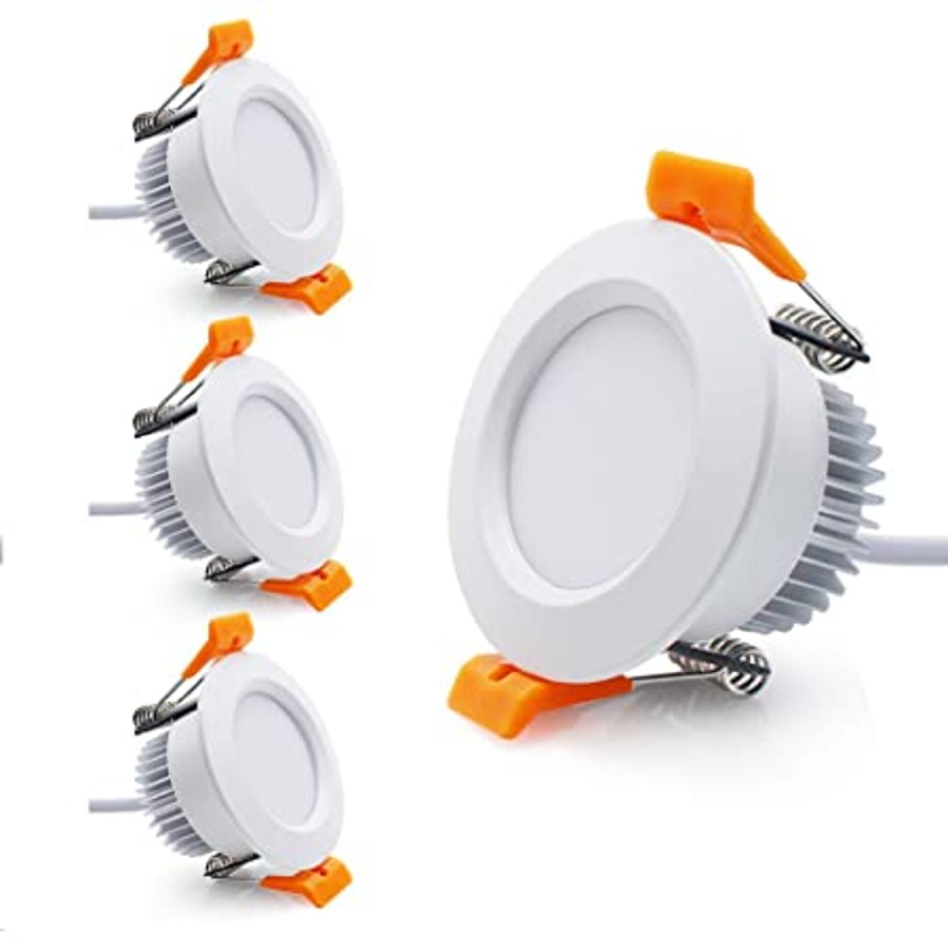 RRP-£18 2 Inch LED Downlight, Recessed Lighting Dimmable Ceiling Light, 3W, 5500K Daylight White, CR