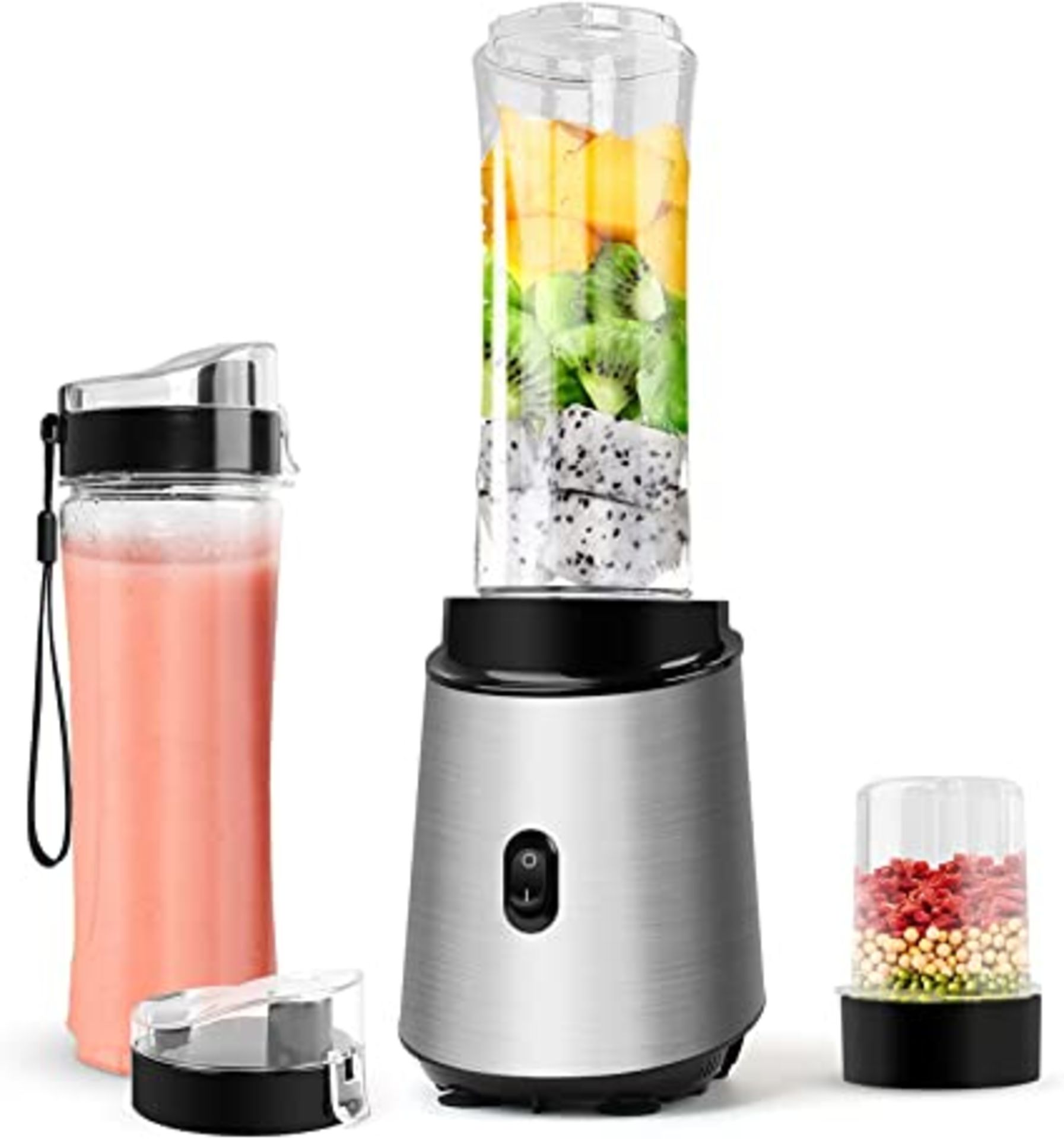 RRP-£17 TENSWALLIII Personal Blender Mixer Smoothie Maker: Small Juice Food Machine Portable Blend B