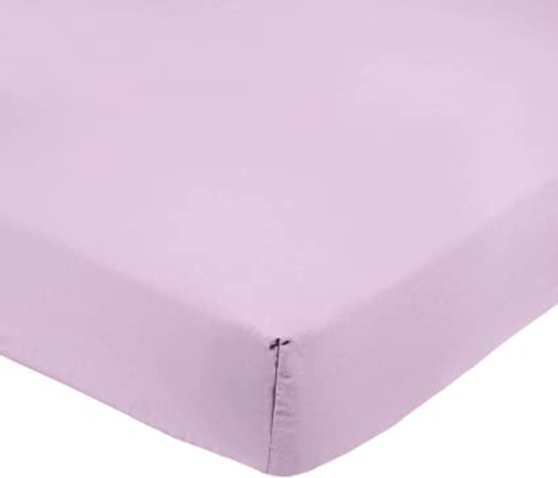 RRP-£3 Amazon Basics Microfibre Fitted Sheet, Double, Lavender