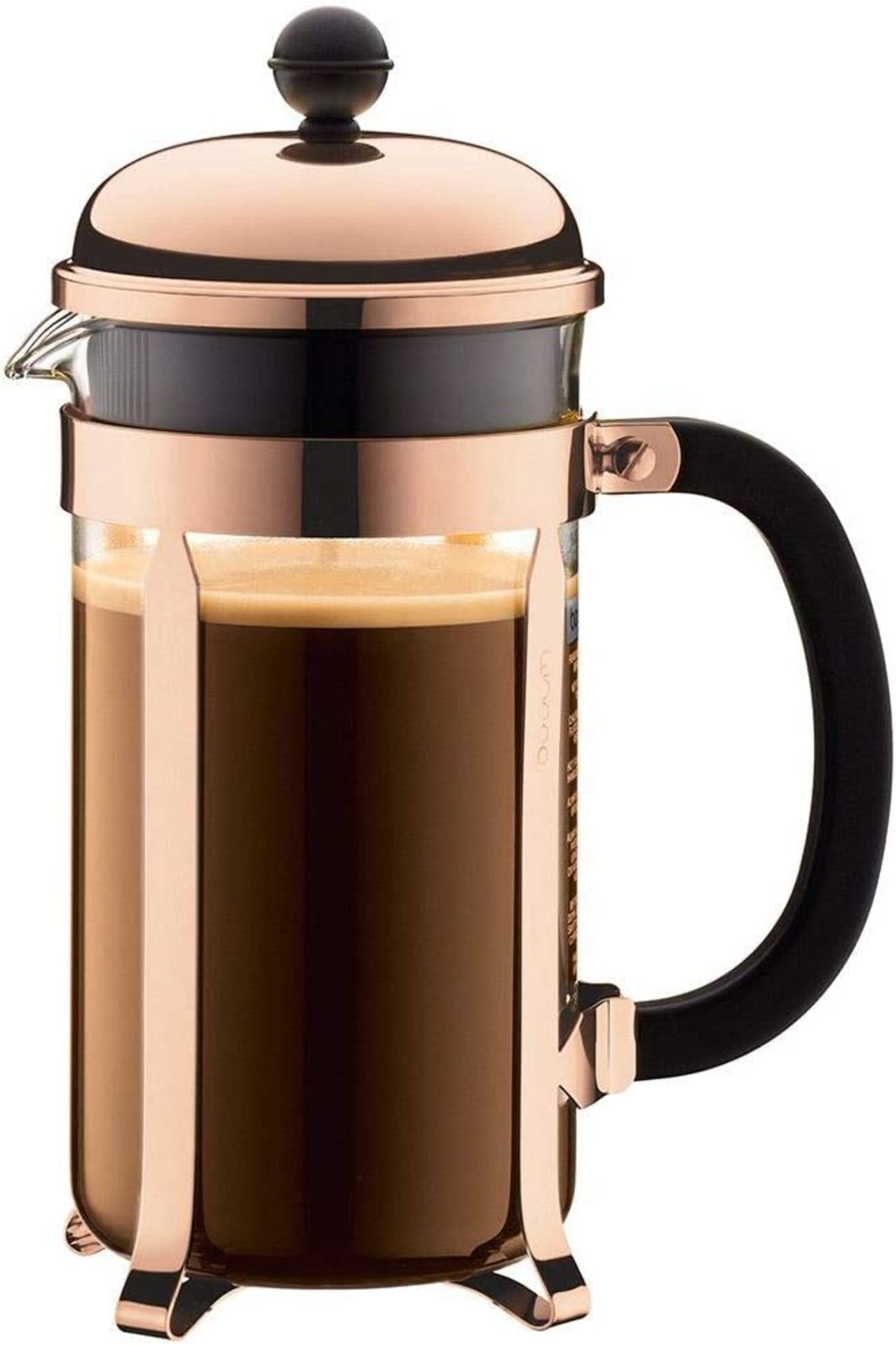 BODUM Chambord 8 Cup French Press Coffee Maker, Copper, 1.0 l, 34 oz