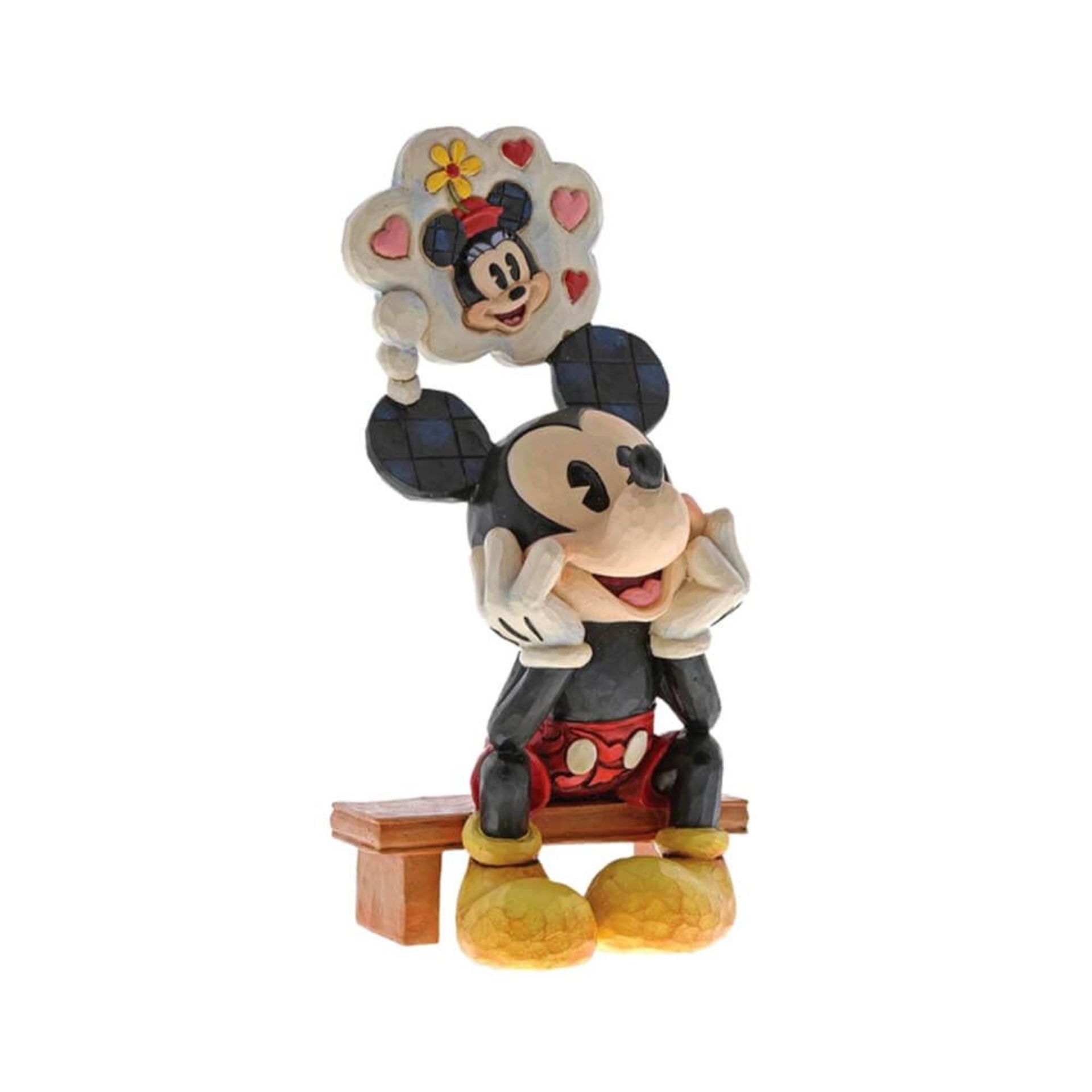 RRP-£35 Disney Traditions Thinking Of You Mickey Mouse Figurine