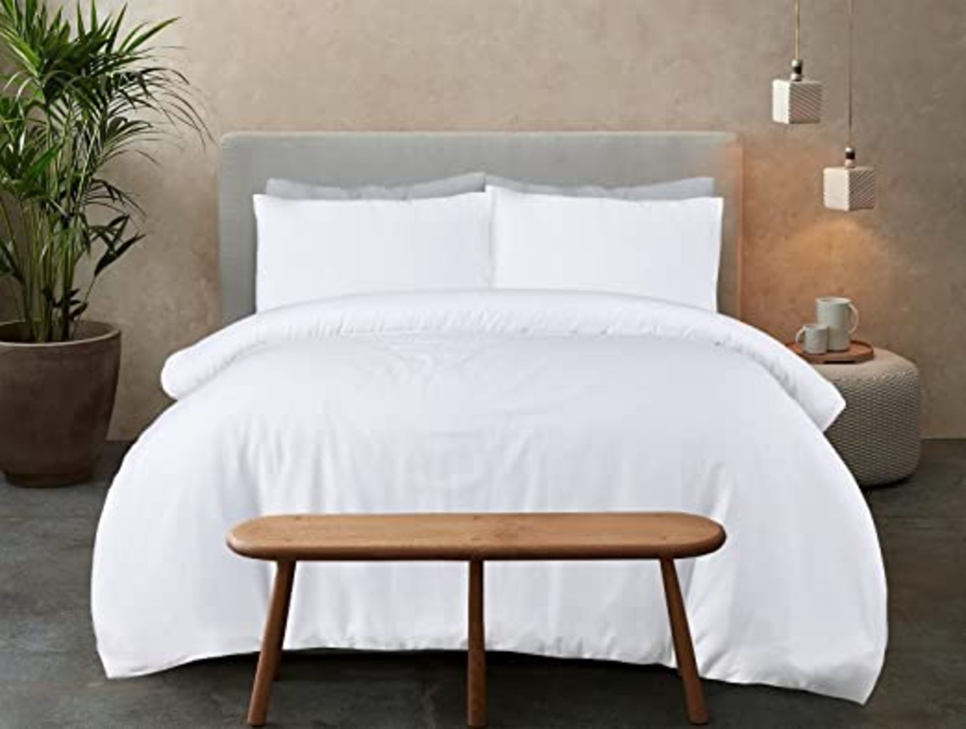 RRP-£35 Sleepdown 100% Bamboo Cotton Fitted Sheet Plain Warm Cosy Breathable Super Soft Bedsheet Bed