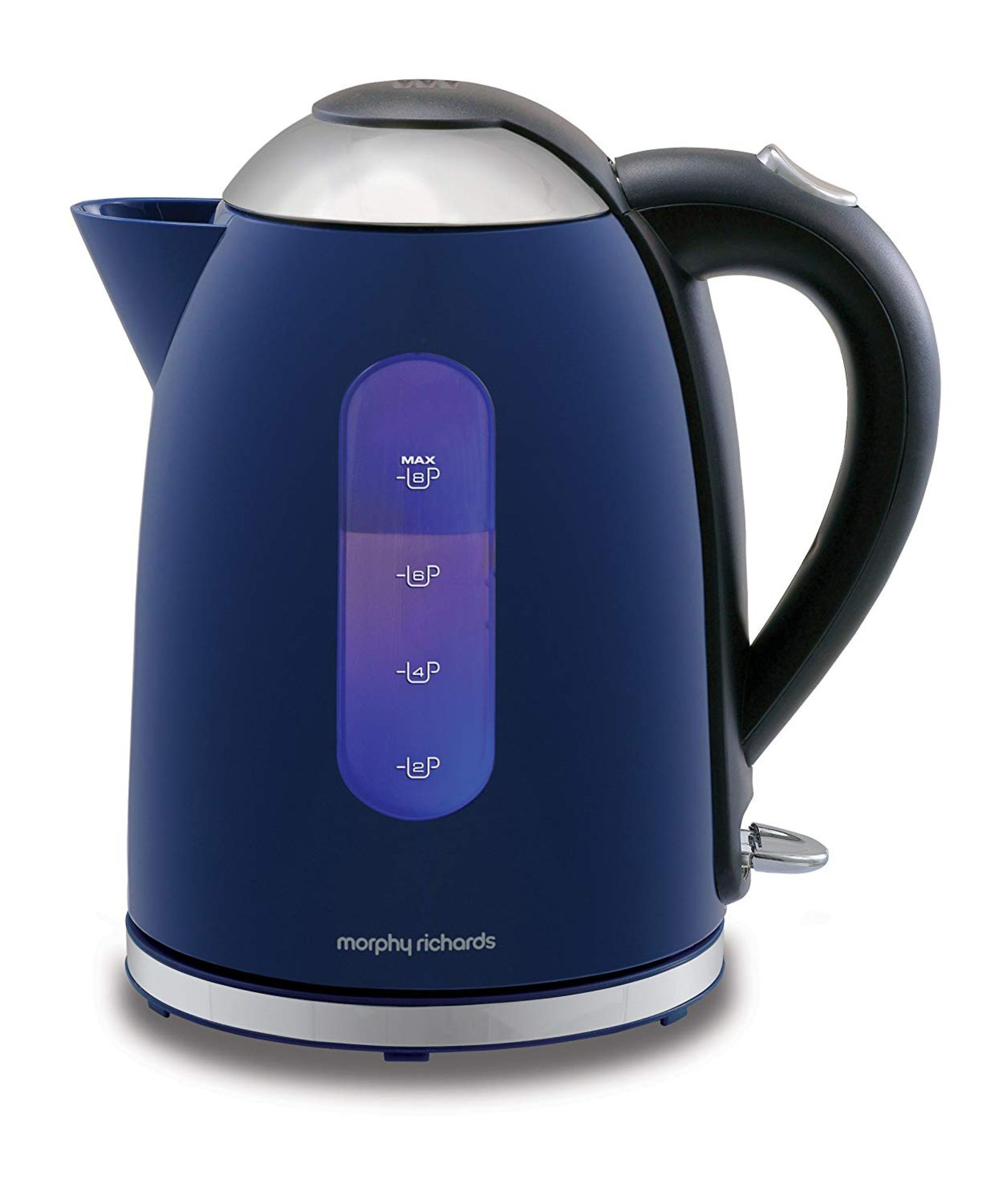 RRP-£37 Breville Edge Electric Kettle | 1.7 Litre | Glows When Hot to Avoid Re-Boiling | 3kW Fast Bo