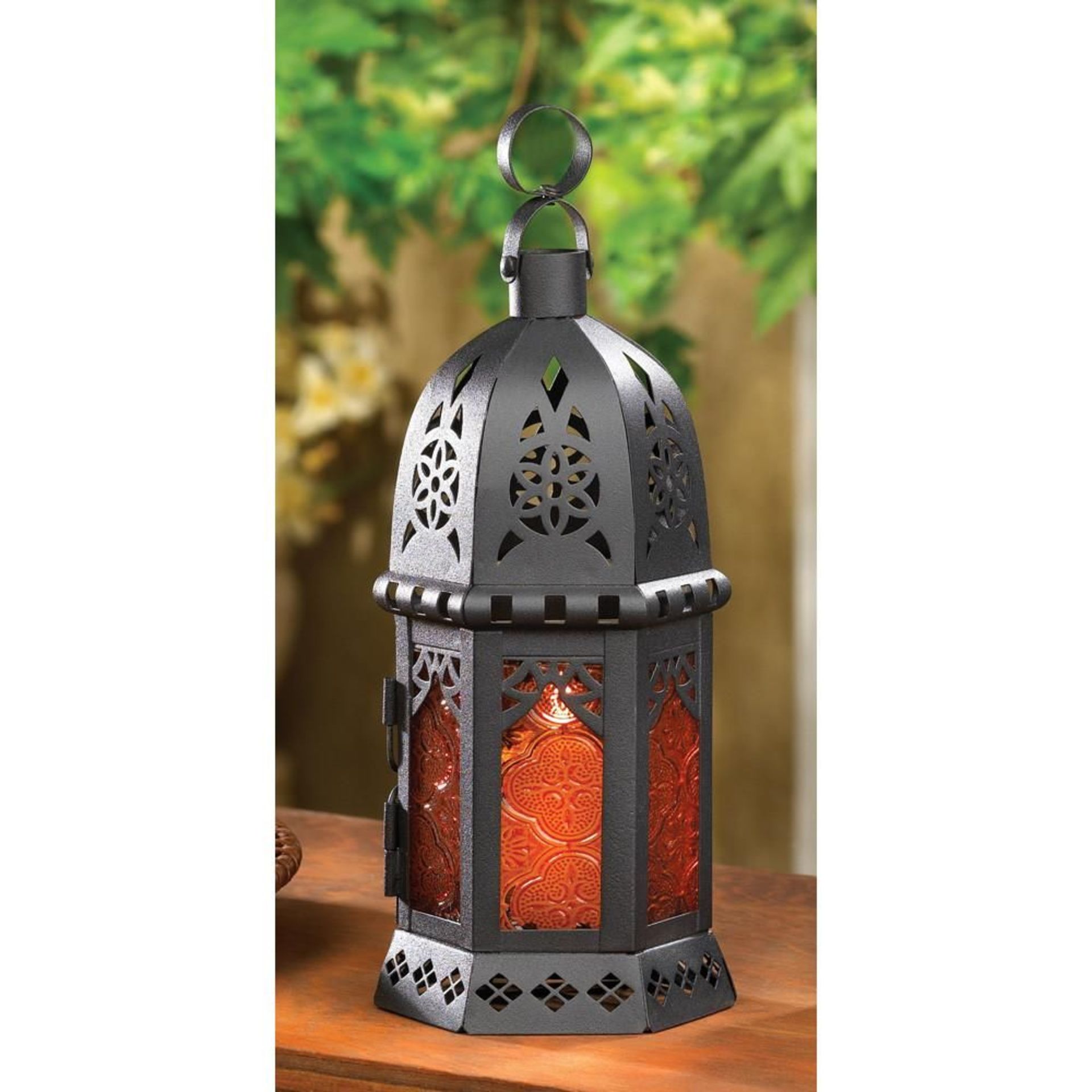 RRP-£12 Romadedi Candle Holder Moroccan Decorative Lantern - Tealight Candleholder Set of 2 Vintage