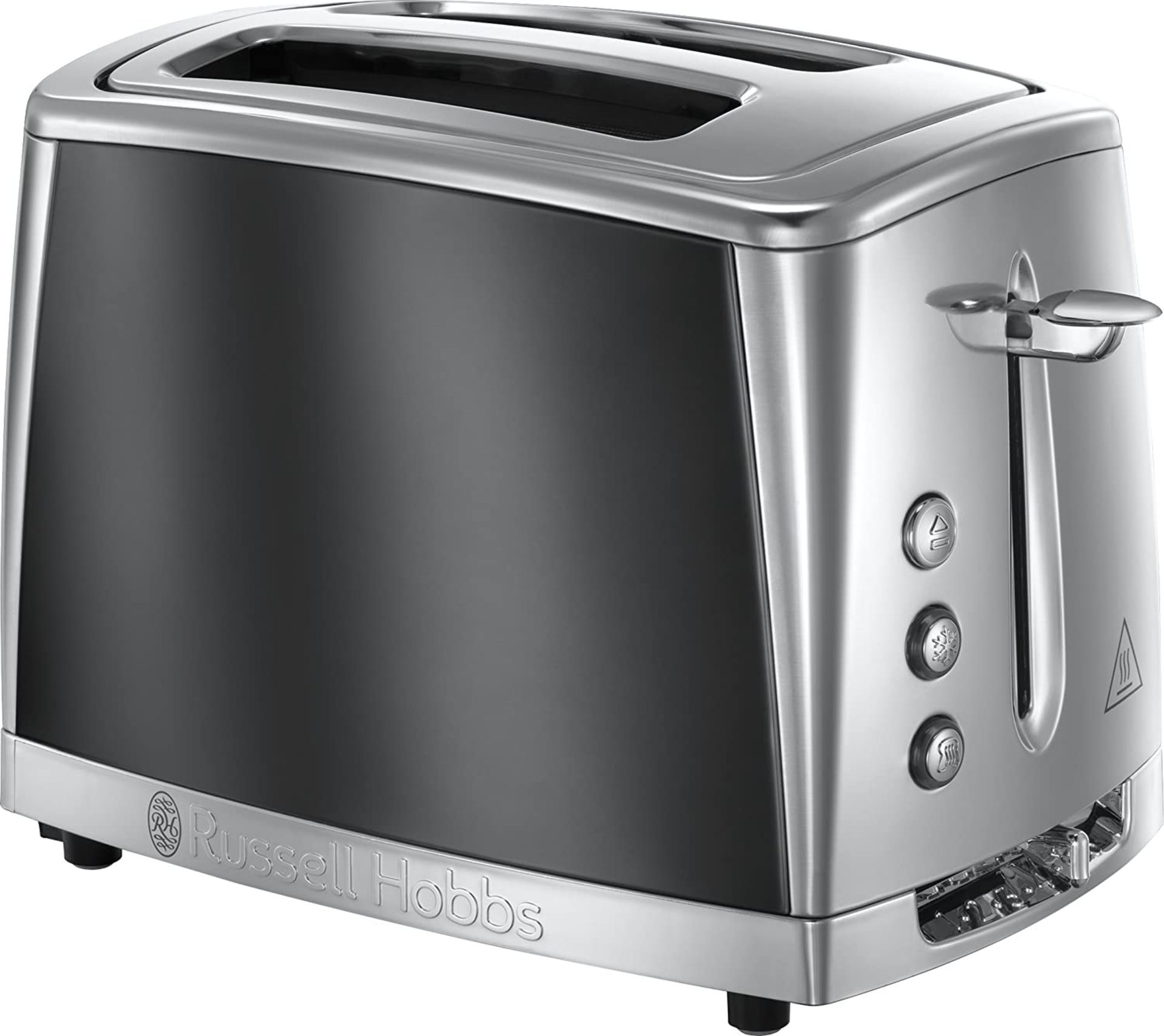 RRP-£34 Russell Hobbs 23221 Luna Two Slice Toaster, 1500 W, Grey