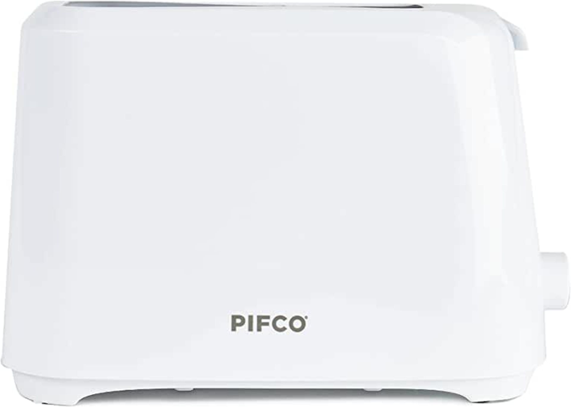 RRP-£16 PIFCOÂ® Essentials White 2 Slice Toaster - Compact Design with 6 browning controls - Anti-Ja