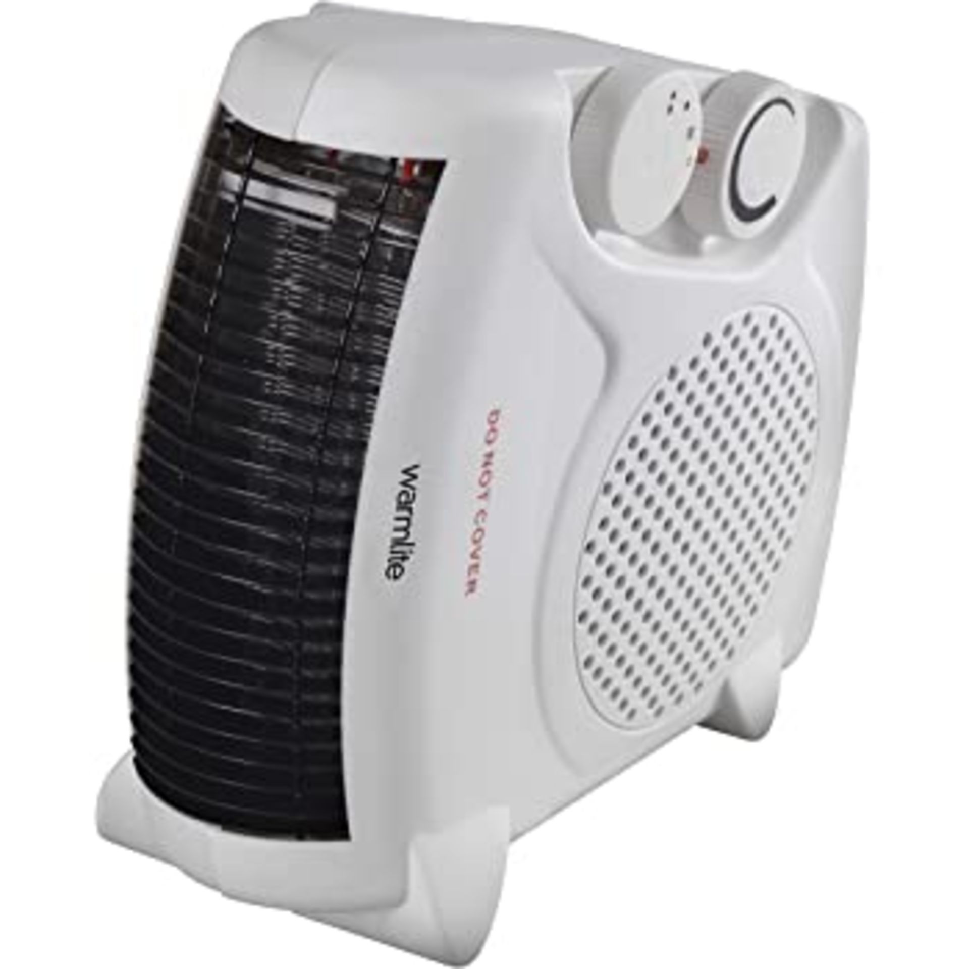 RRP-£20 Geepas Portable Fan Heater â€“ Upright, Adjustable Thermostat with 2 Heat Settings 1000-2000