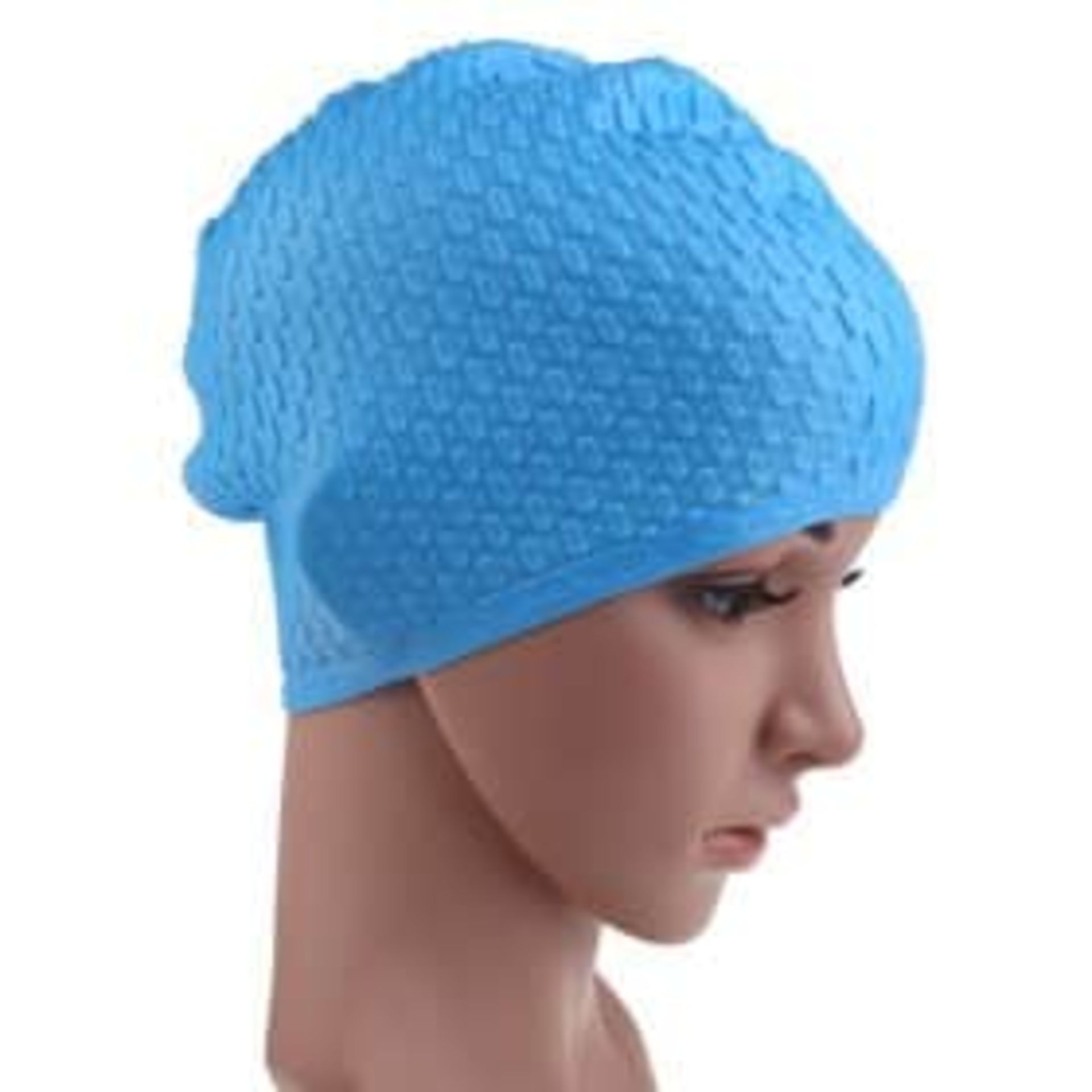 RRP-£3 Hustar Unisex Polyester Cloth Swimming Cap Bathing Cap Swimming Hats for Water Sports Yellow