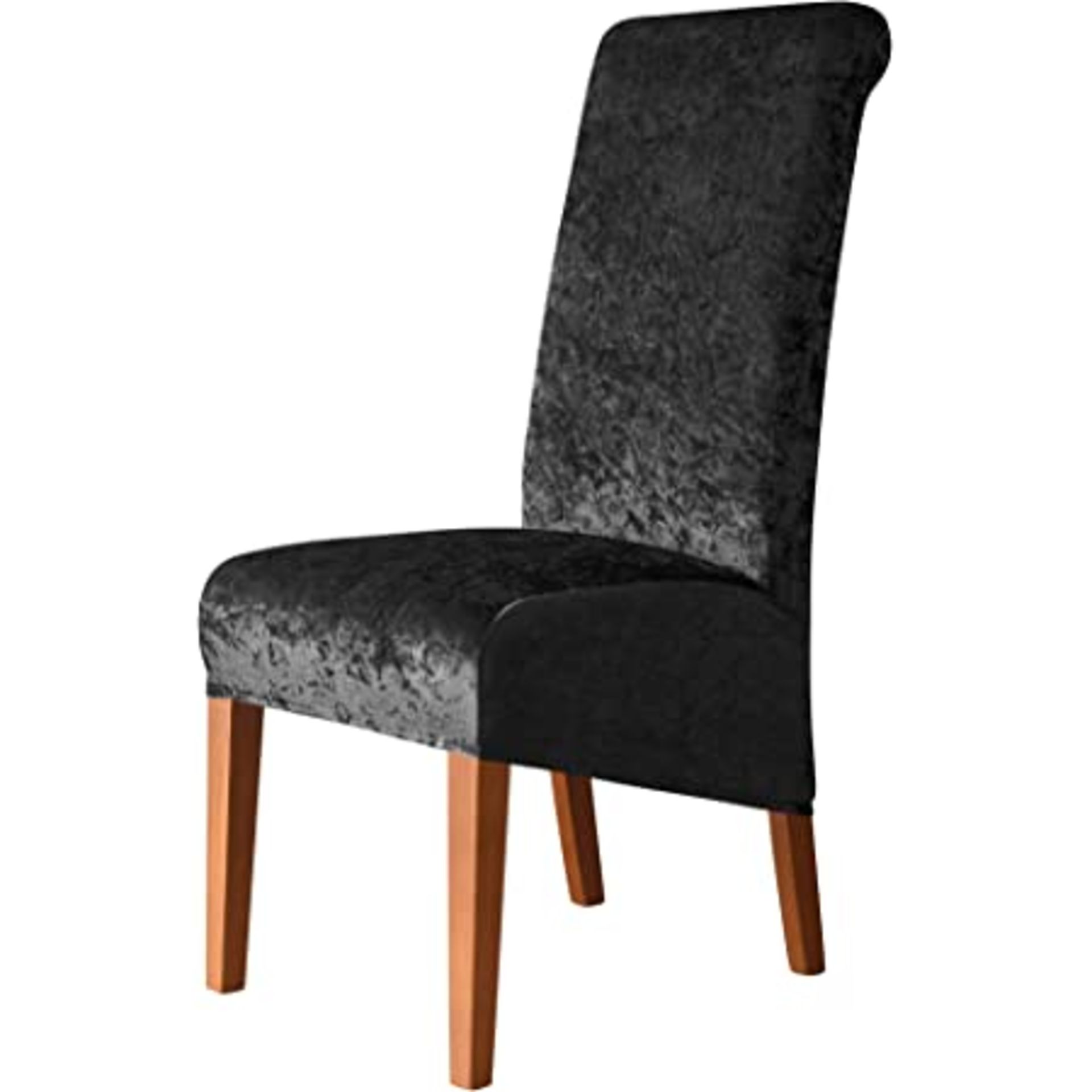 RRP-£10 Crushed Velvet Large Dining Chair Covers, Removable Dining Chair Cover High Back Chair Cover