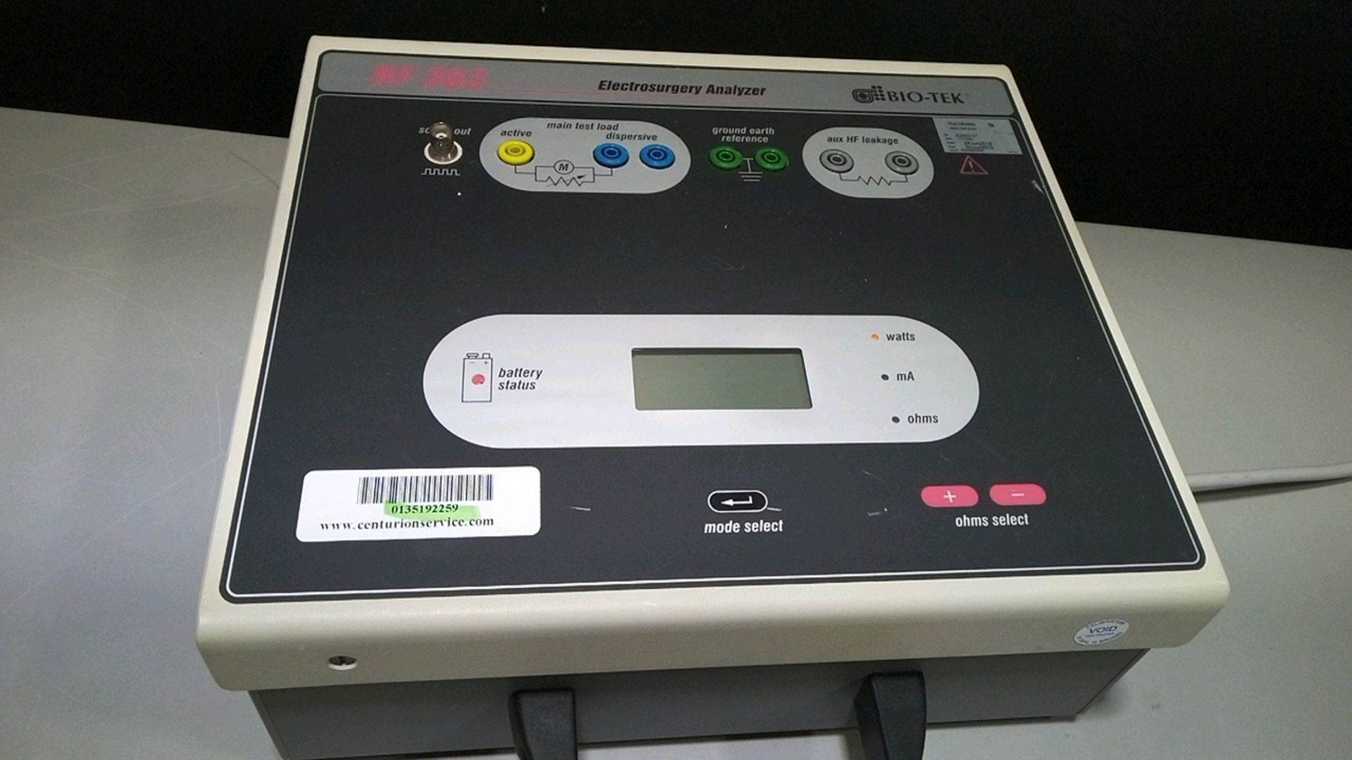 BIO-TEK RF303 ELECTROSURGICAL ANALYZER