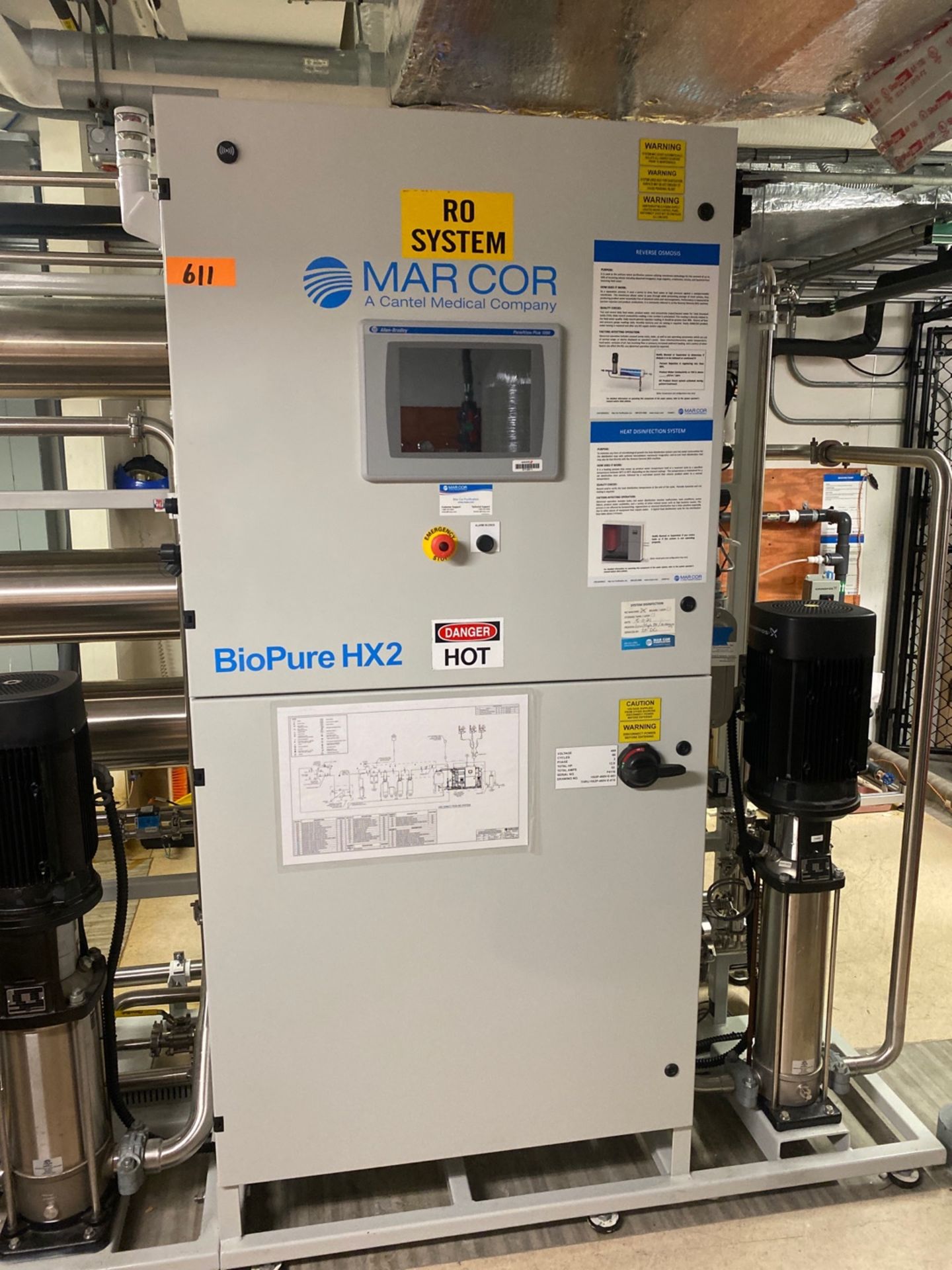 2018 MARCOR BIOPURE HX2 REVERSE OSMOSIS SYSTEM, WITH PANELVIEW PLIUS 1000 CONTROL PANEL (THIS LOT IS