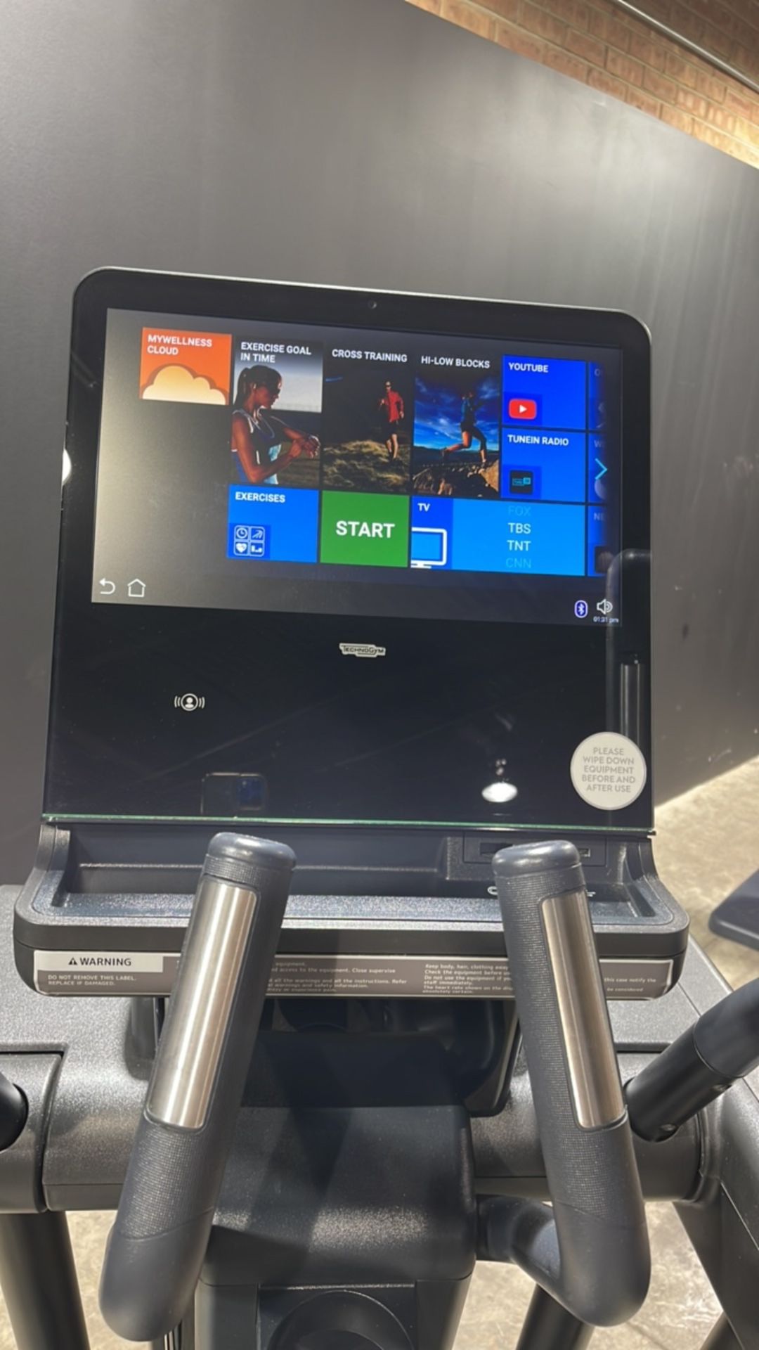 TECHNOGYM ELLIPTICAL WITH TOUCH SCREEN MONITOR - Image 3 of 4