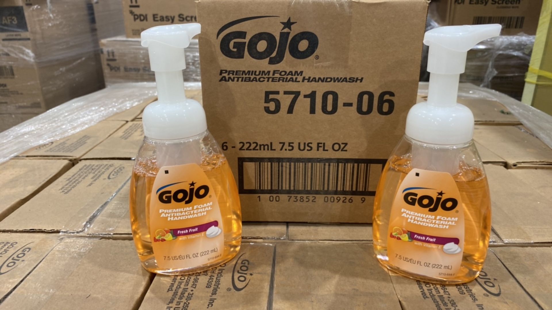 GOJO 5710-06 7 OZ. ANTIBACTERIAL FOAM HAND WASHES QTY:150 CASES/ 6 PER CASE