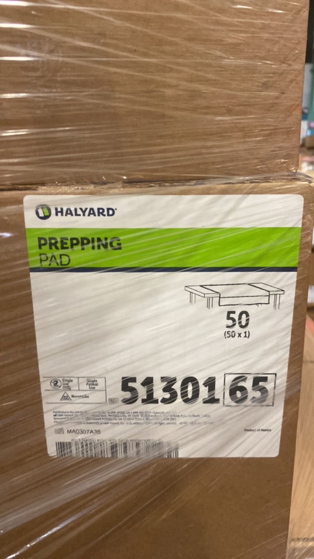 PALLET AND CONTENTS TO INCLUDE: 17 (850 indv.)Boxes of Prepping Pads ? 18 Boxes(360 indv.) of Hand- - Image 2 of 3