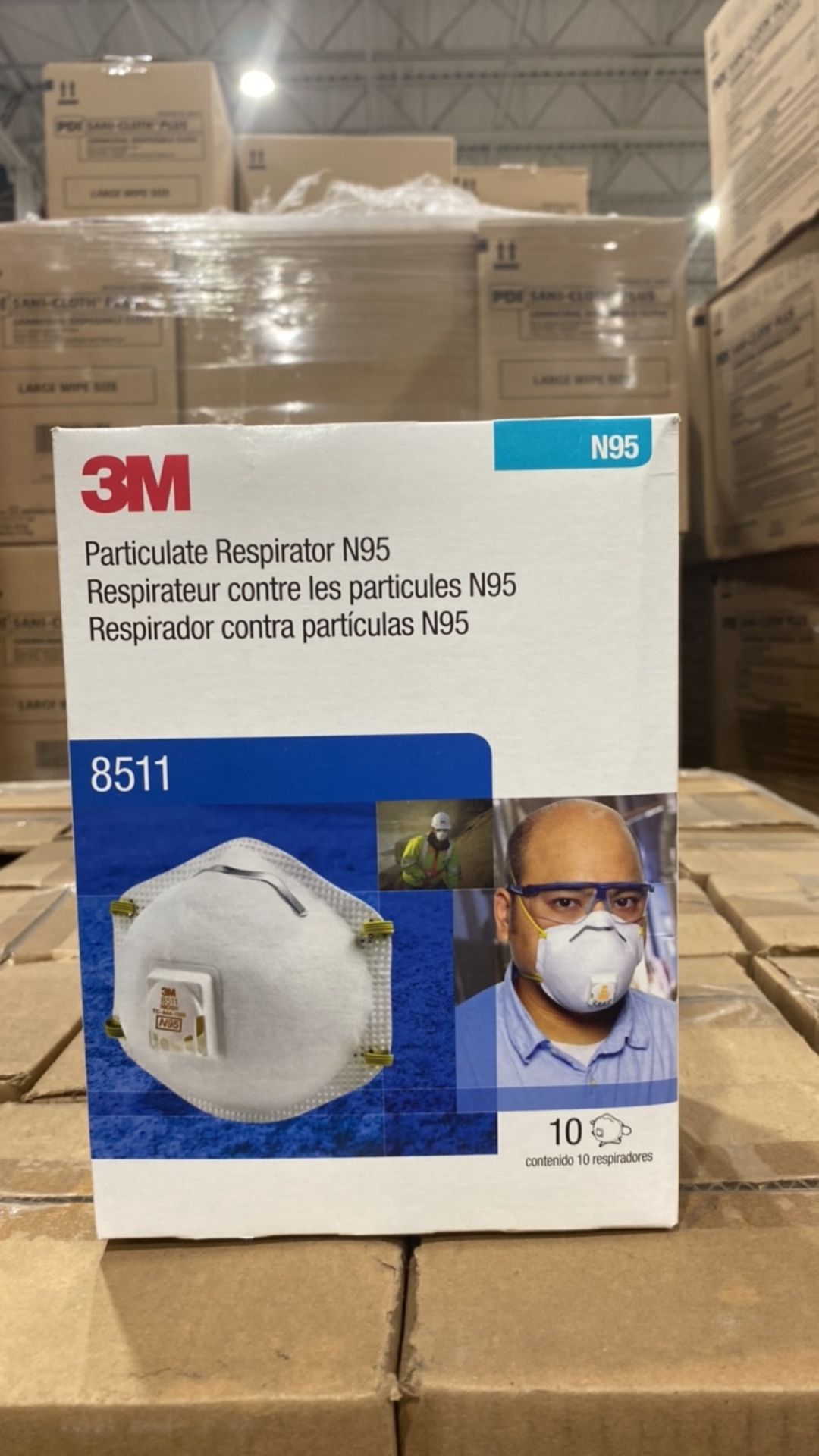 3M 8511 N95 PARTICULATE RESPIRATOR QTY:50 CASES/ 80 PER CASE