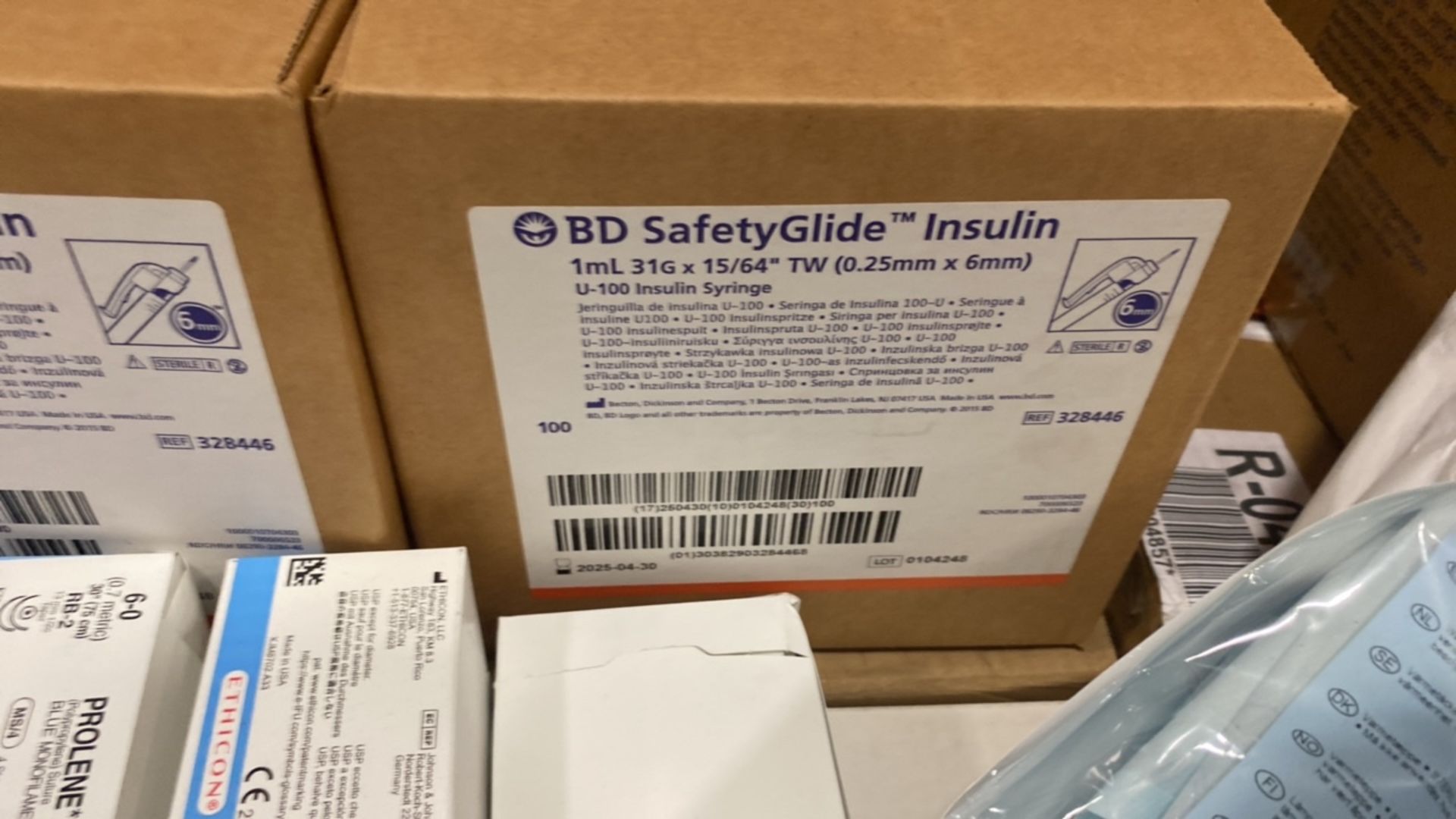 PALLET AND CONTENTS TO INCLUDE: 2 Boxes (200 indv.) of BD SafetyGlide Insulin U-100 Insulin - Image 3 of 4