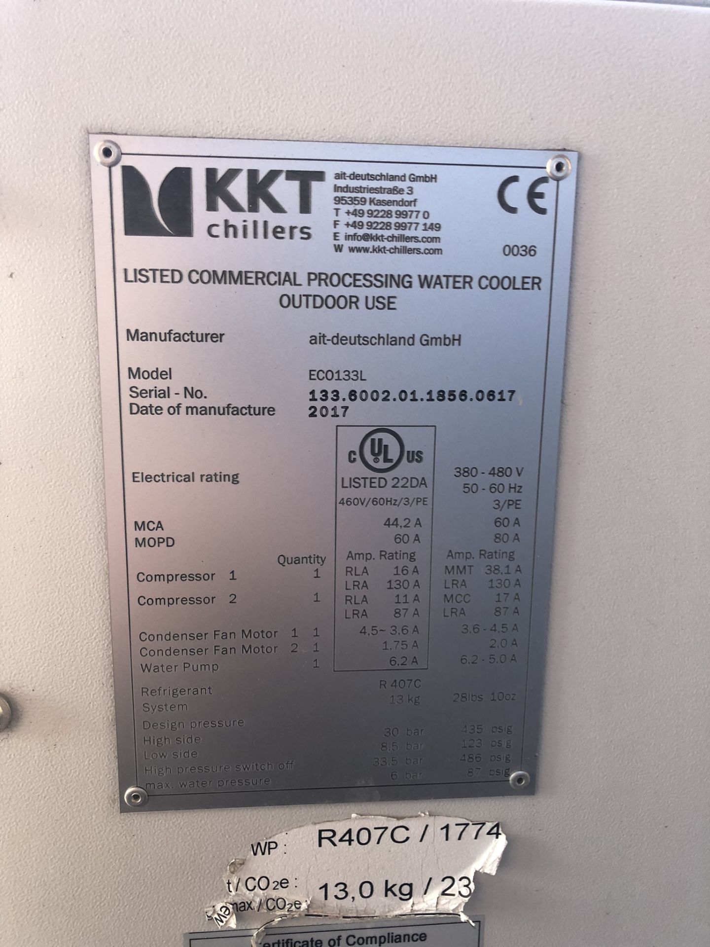 KKT Chillers Outdoor Processing Water Cooler - Image 5 of 6