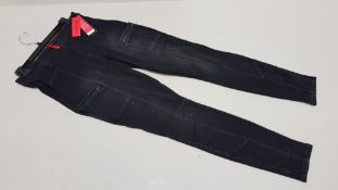 8 X BRAND NEW SPANX CARGO BACK POCKET ZIPPER JEANS SIZE M (UK 12-14, ORIG RRP $128 EACH - TOTAL $
