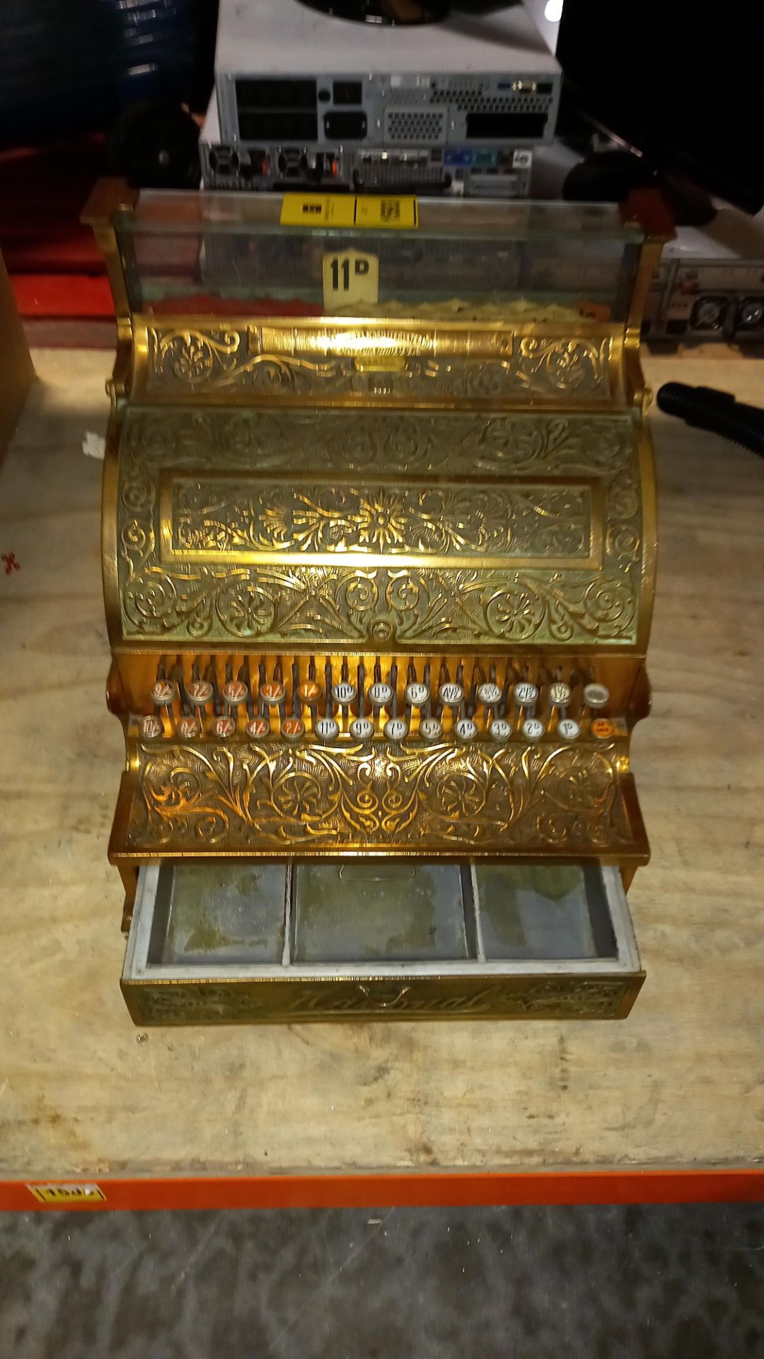 ANTIQUE CASH REGISTER - THE NATIONAL CASH REGISTER, DAYTON, OHIO, USA - TYPE 35 (PATINA & SIGNS OF