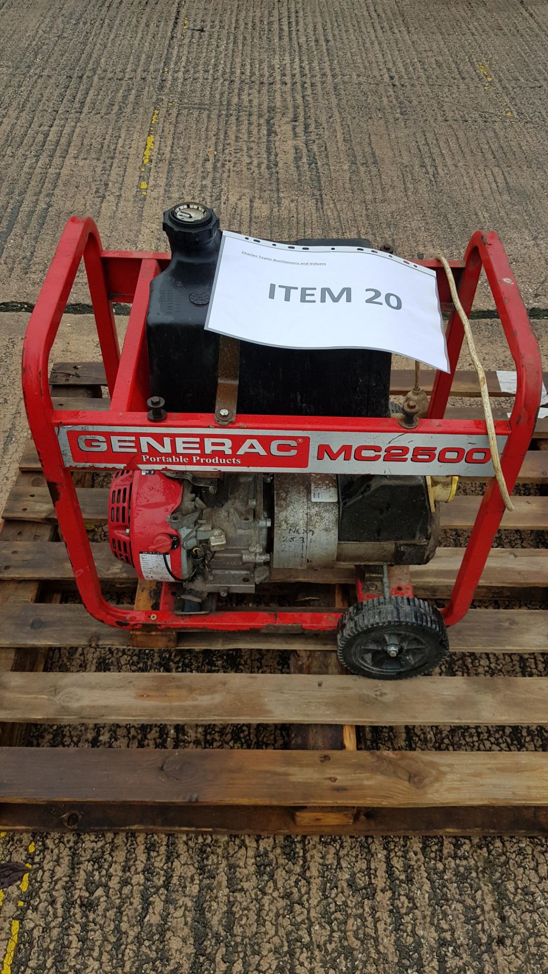 GENERAC MC 2500 PORTABLE GENERATOR