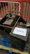 PORTABLE GENERATOR, SMALL SAFE AND A PART USED ENGINE