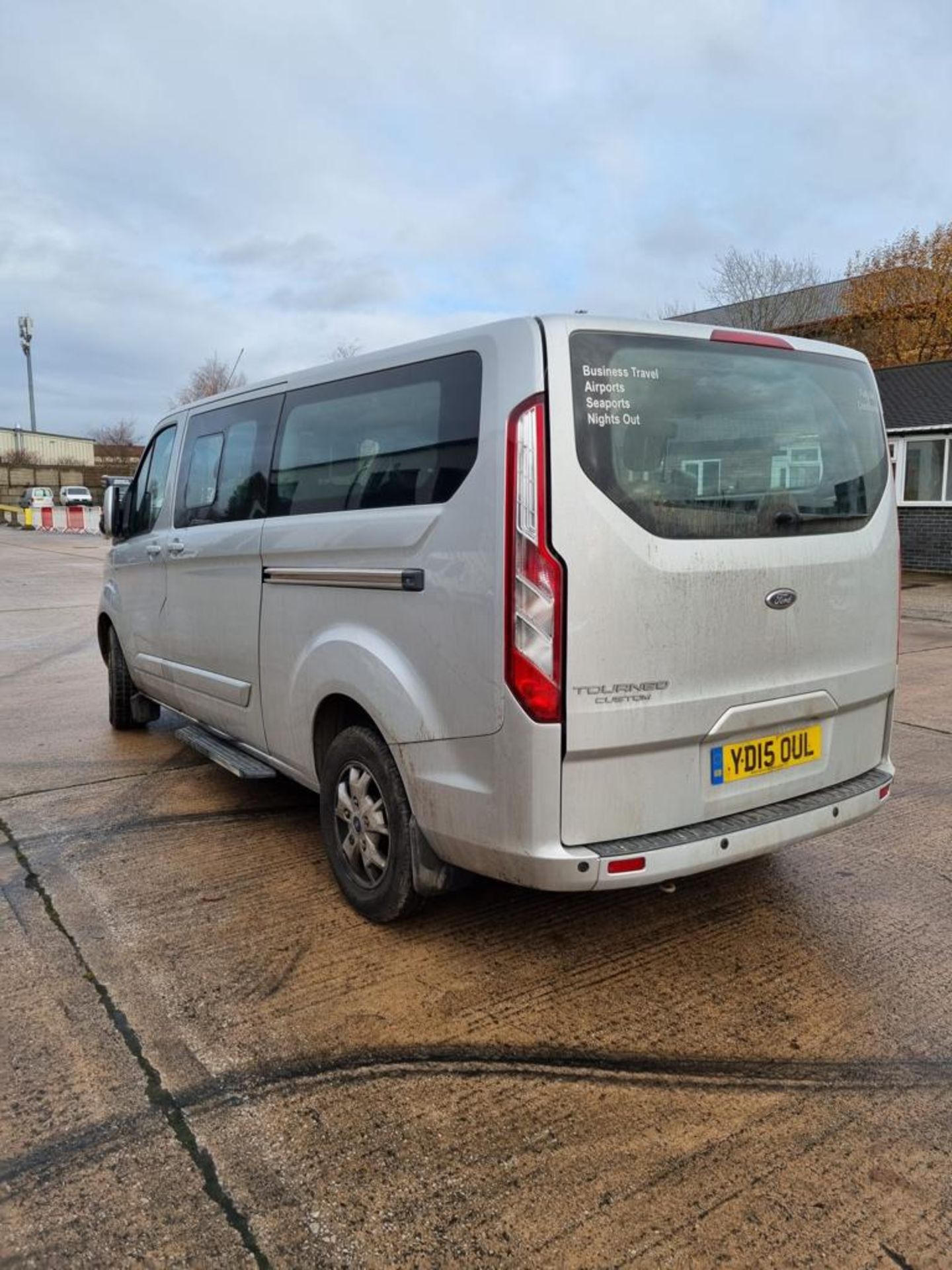 SILVER FORD TOURNEO CUSTOM 300 LTD E. ( DIESEL ) Reg : YD15 OUL Mileage : 134821 Details: 2 X - Image 2 of 10